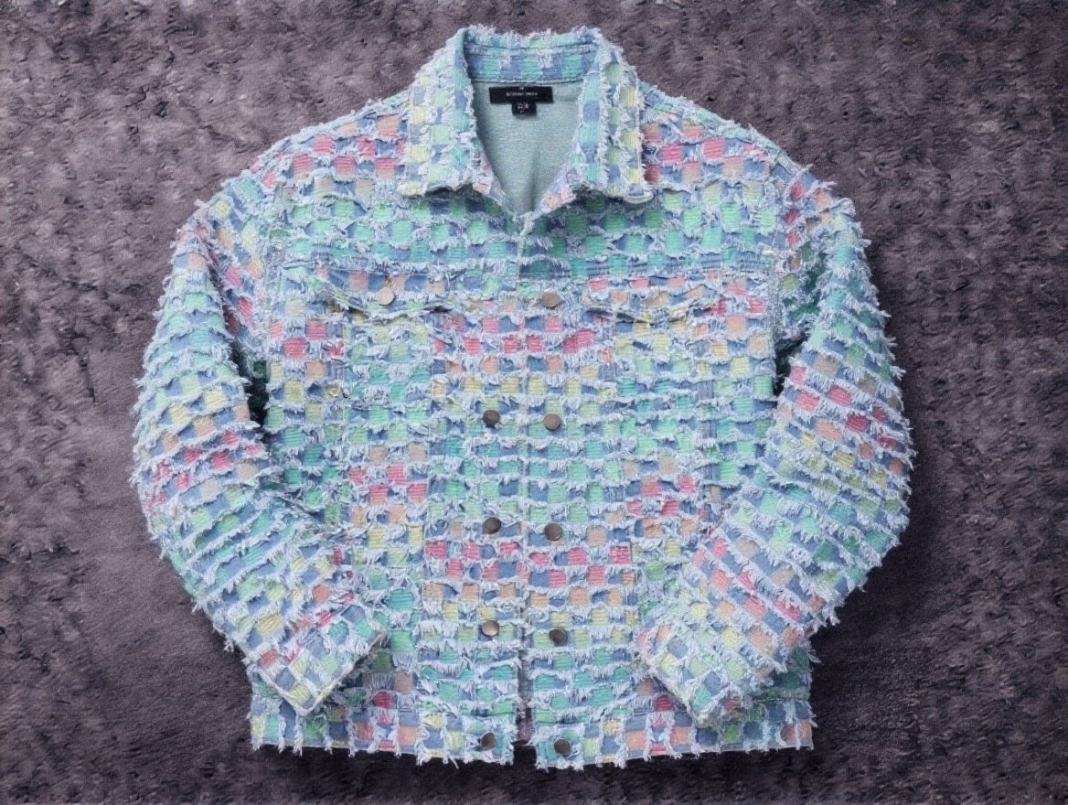 Crown Culture Frayed Patchwork Jacket