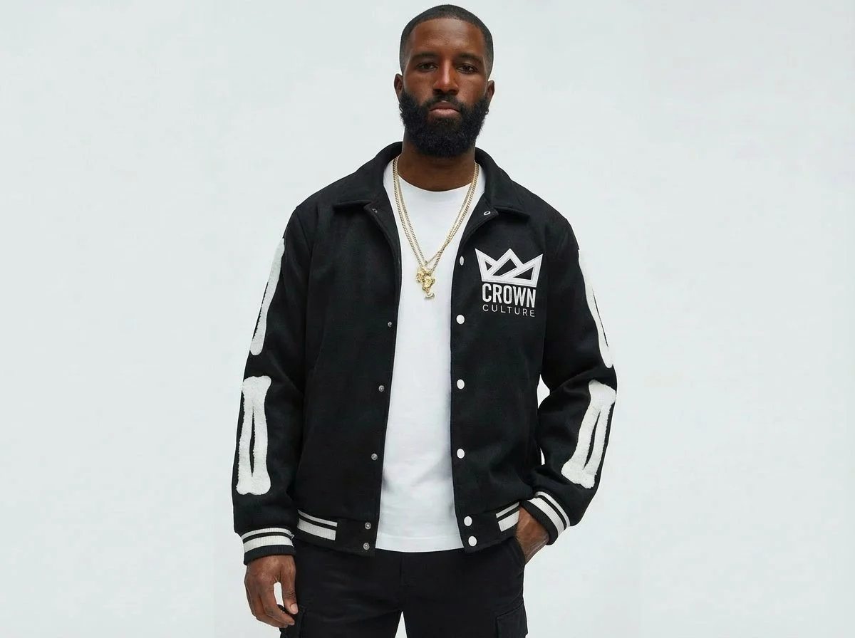 Crown Culture Bone Sleeve Varsity Jacket 003.JPG