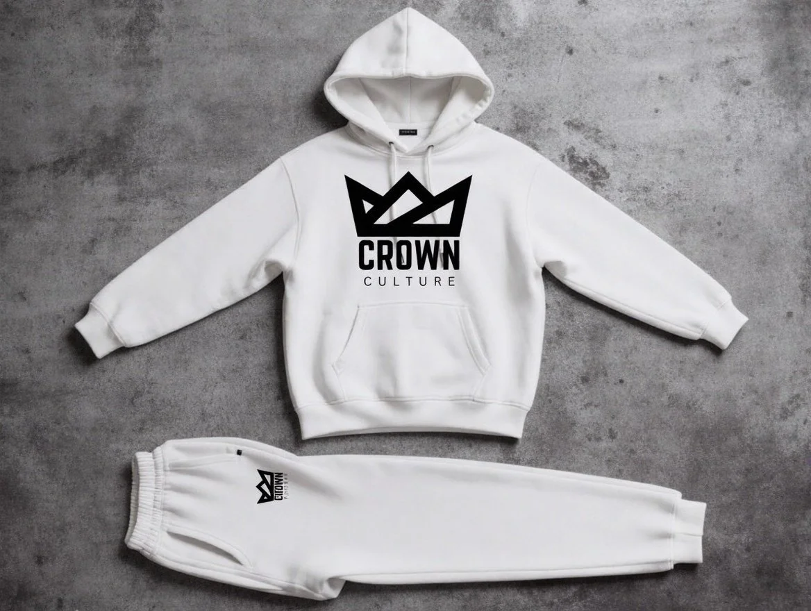 Crown Culture - White Sweatsuit