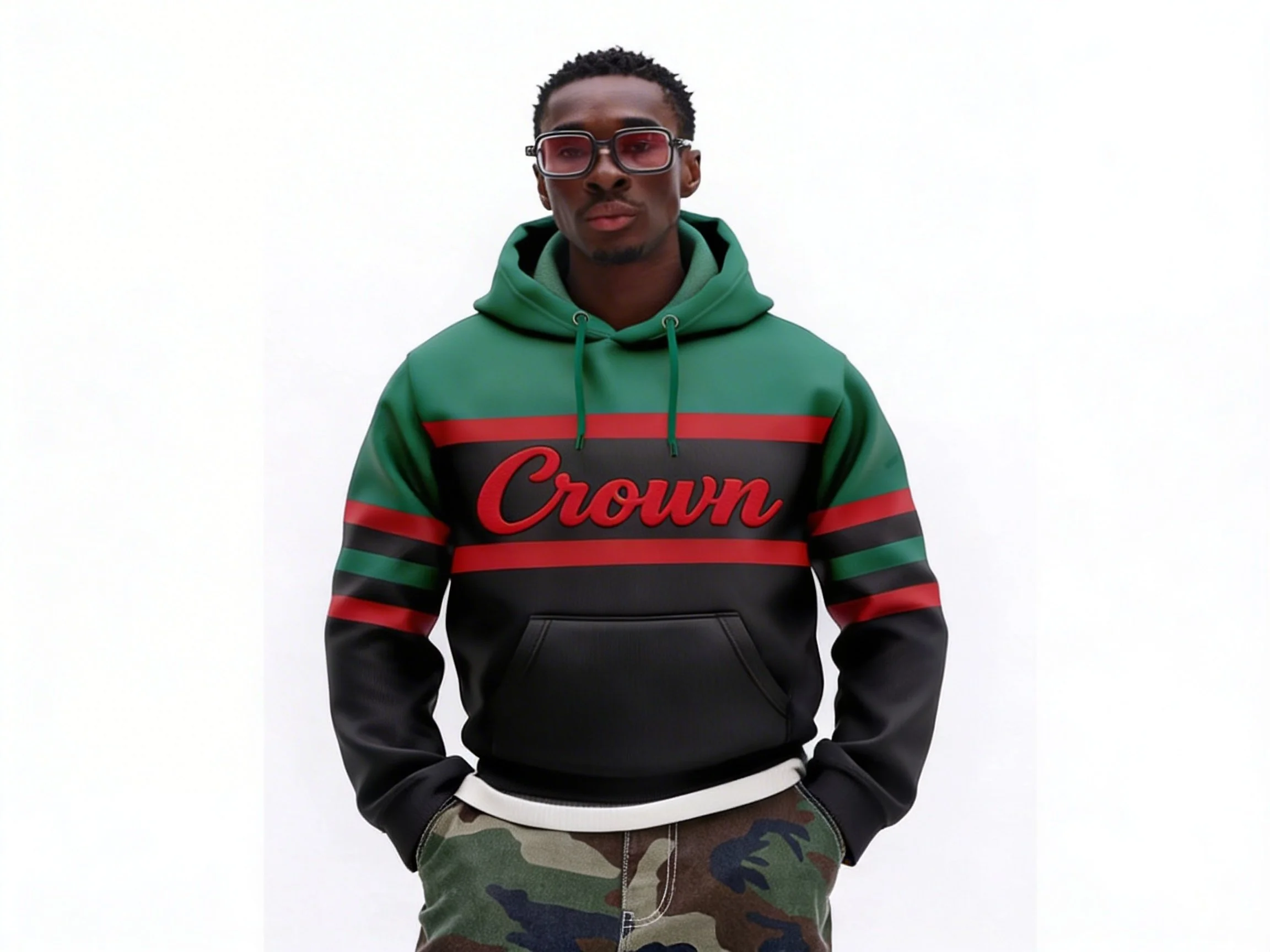 Crown Culture Regent Striped Hoodie 004.JPG