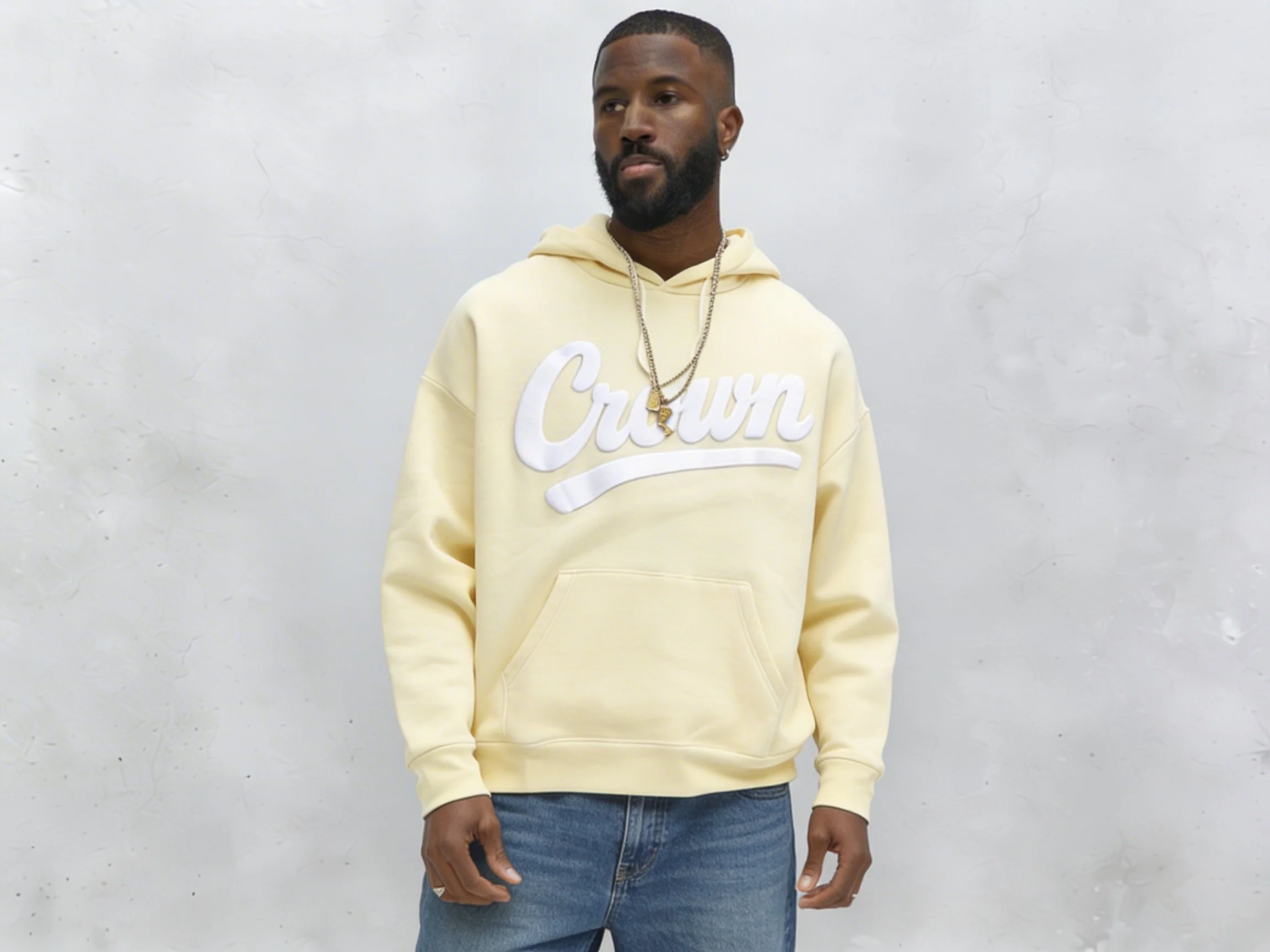 Crown Culture Extreme Puff Print Canary Yellow Hoodie002.JPG