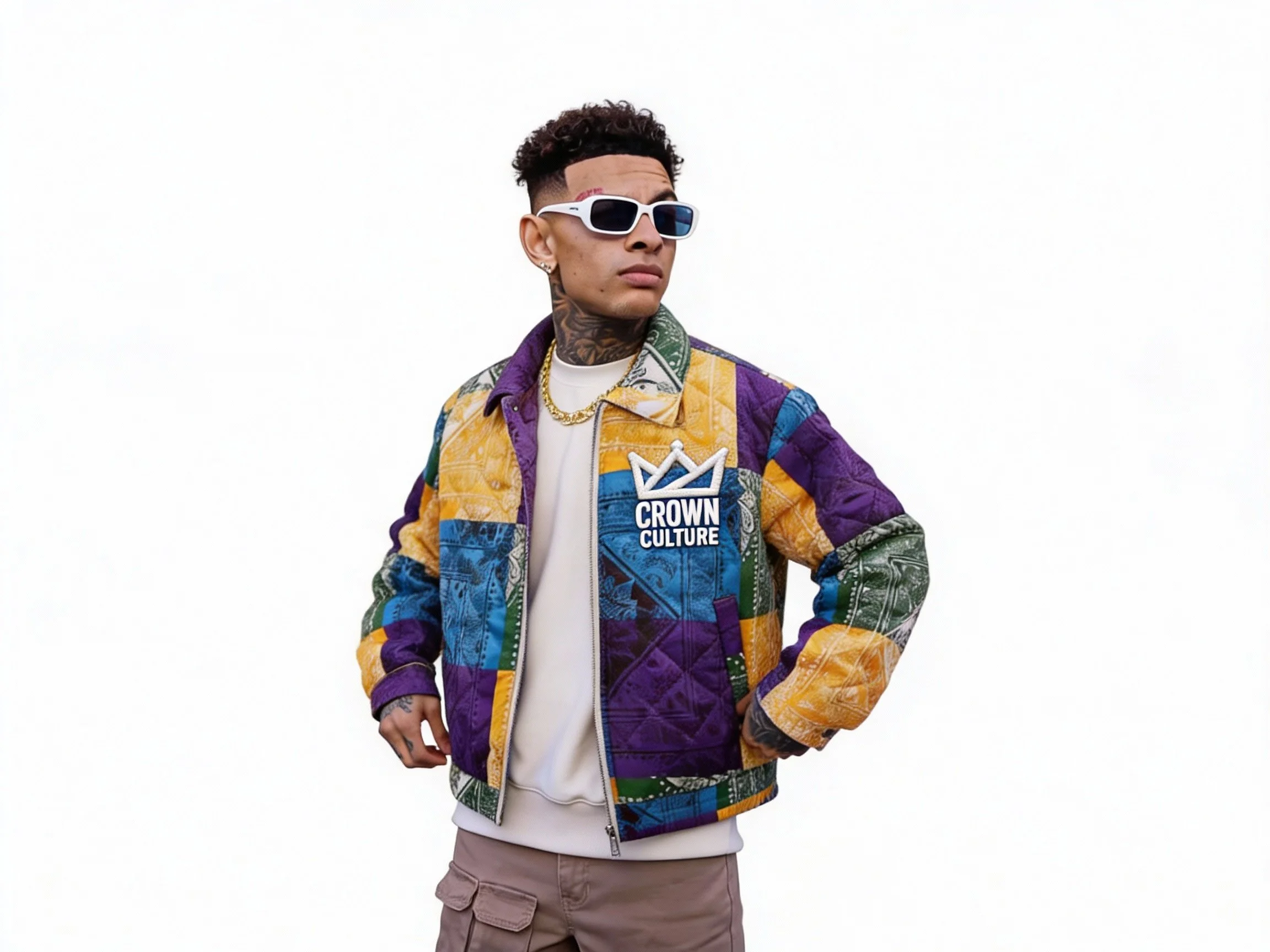 Crown Culture Paisley Pattern Patchwork Jacket 003.JPG
