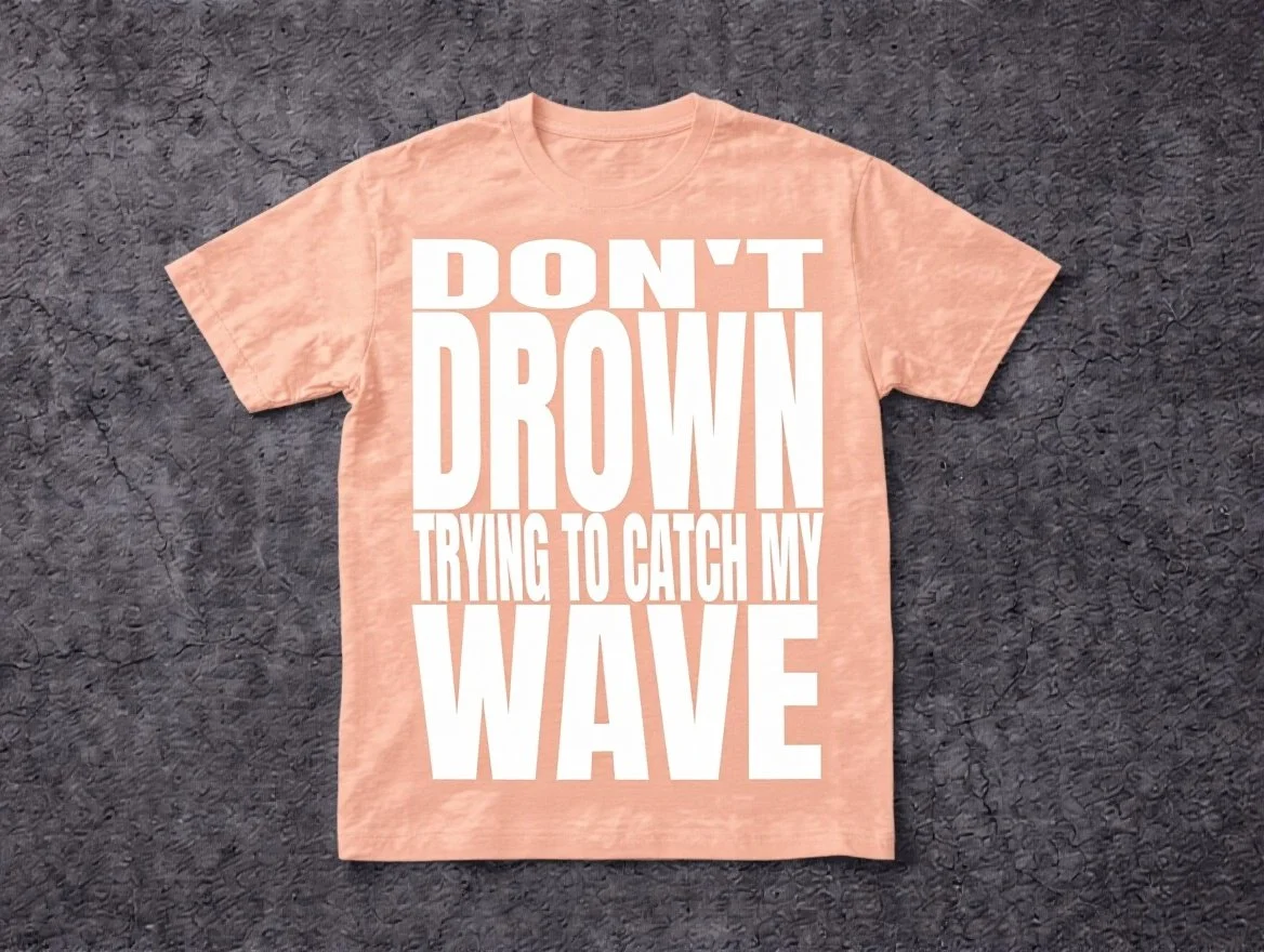 Crown Culture Catch My Wave Tee (Peachie)