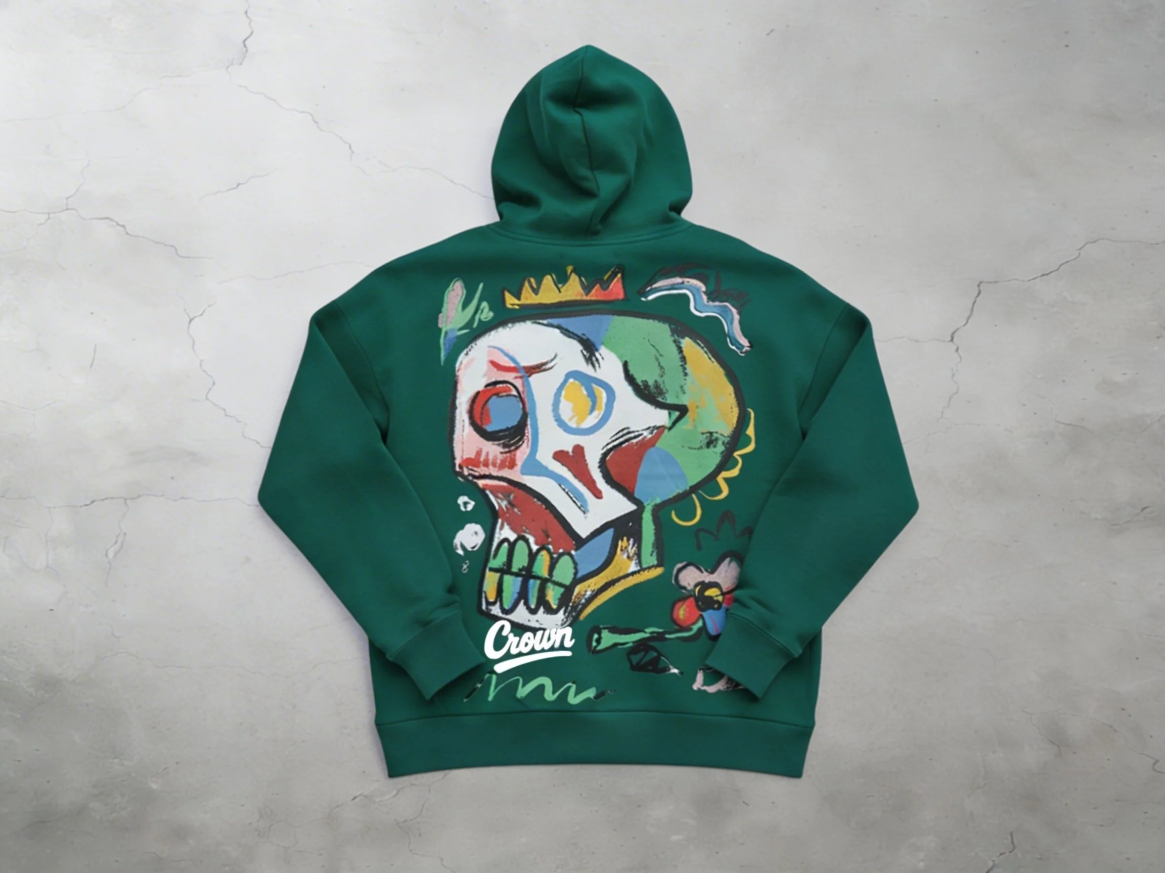 Crown Culture Abstract Art Hoodie