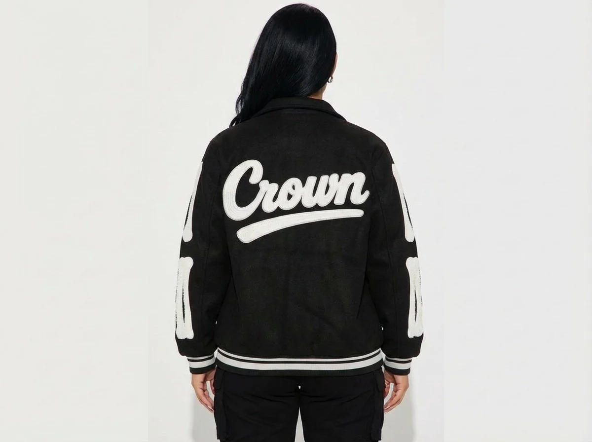 Crown Culture Bone Sleeve Varsity Jacket 006.JPG