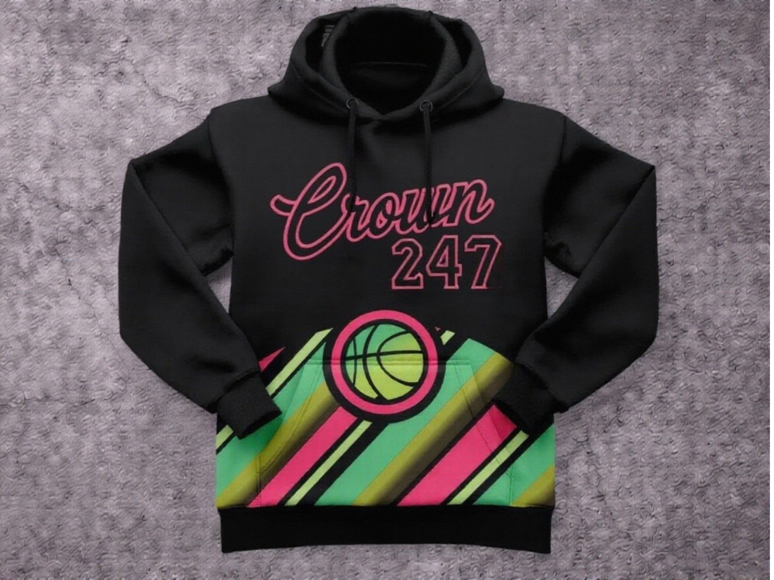 Crown Culture Retro Basketball Hoodie
