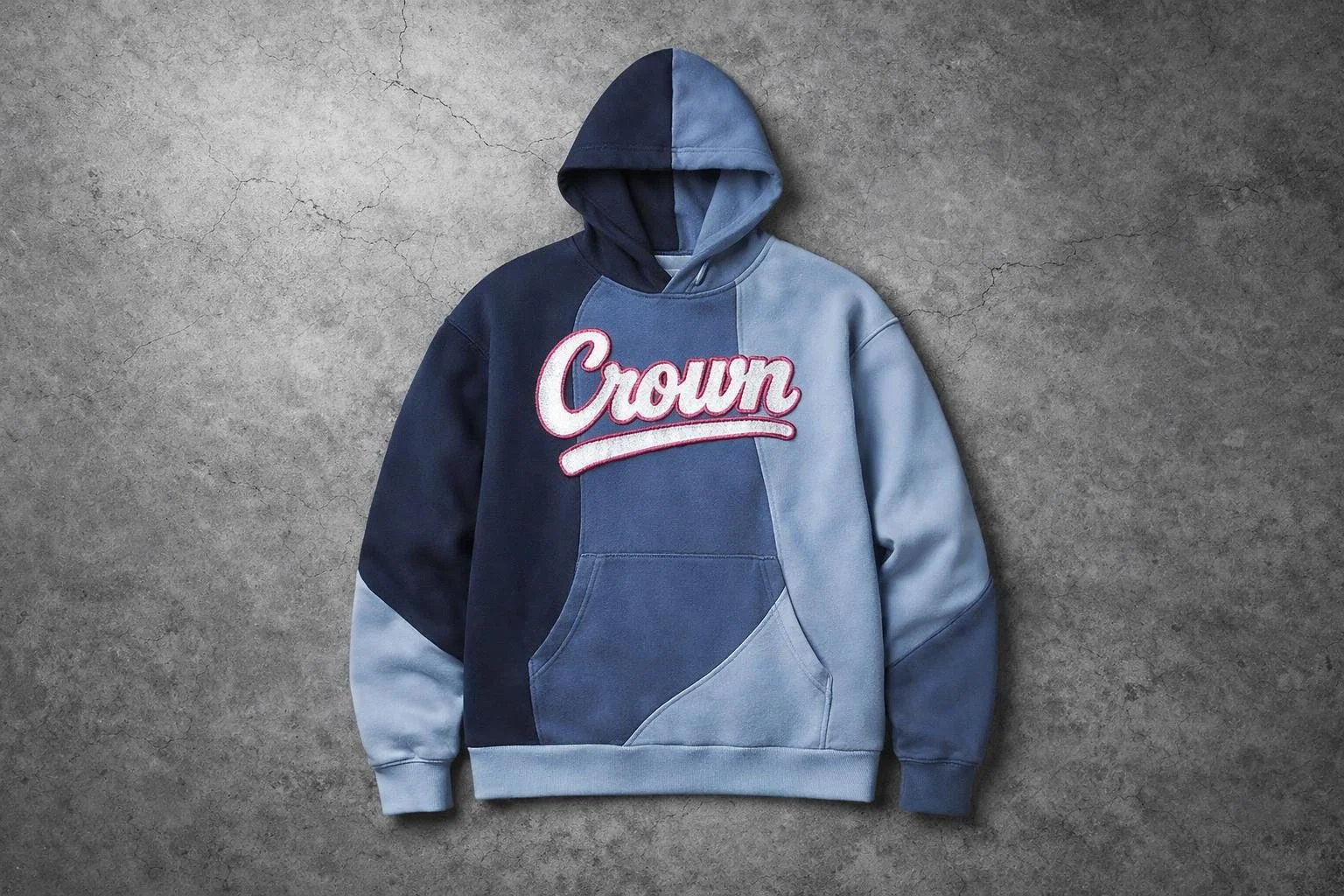Crown Culture Blue Swerve Hoodie