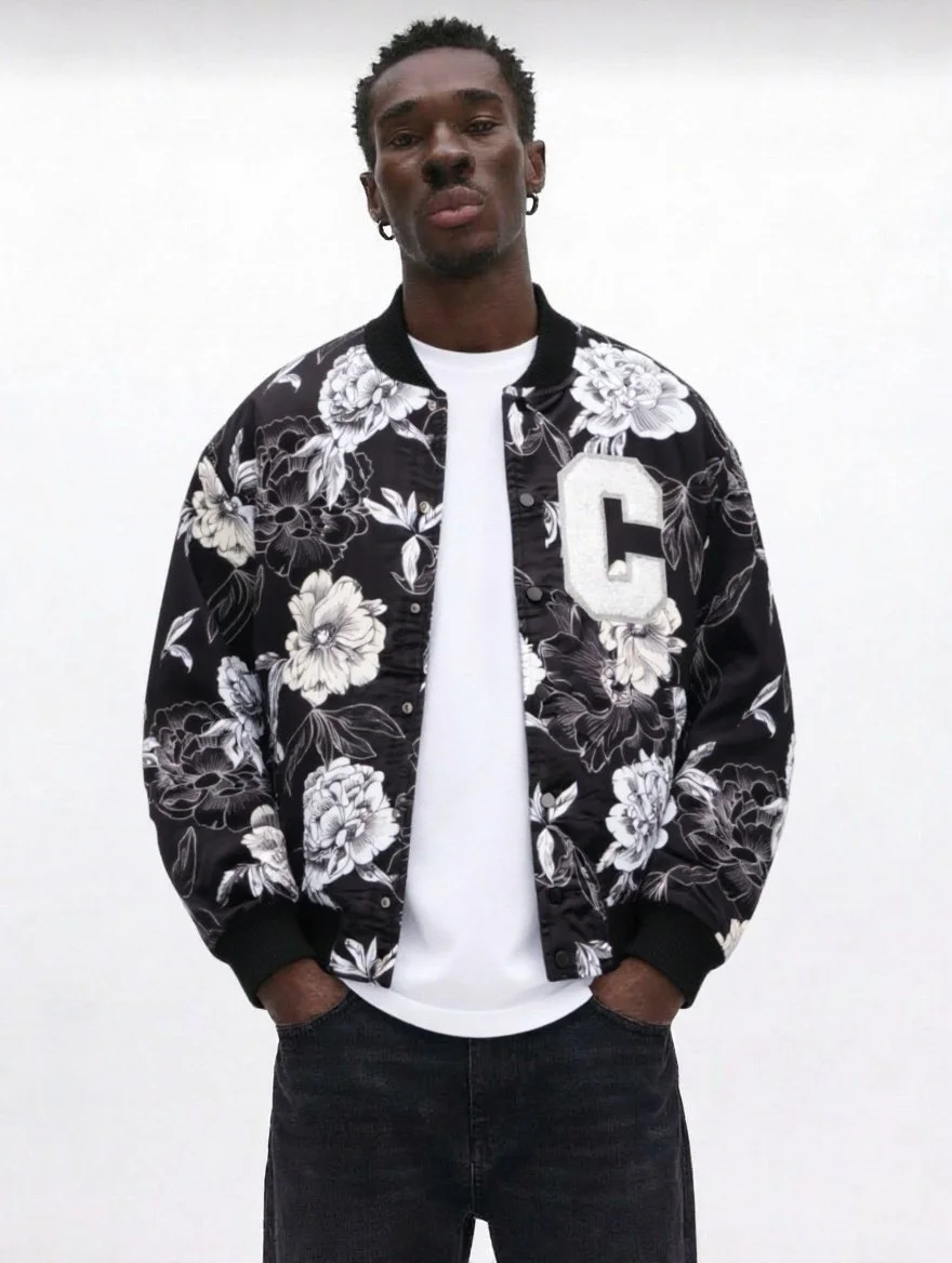Crown Culture Floral BW Letterman Jacket 008.JPG
