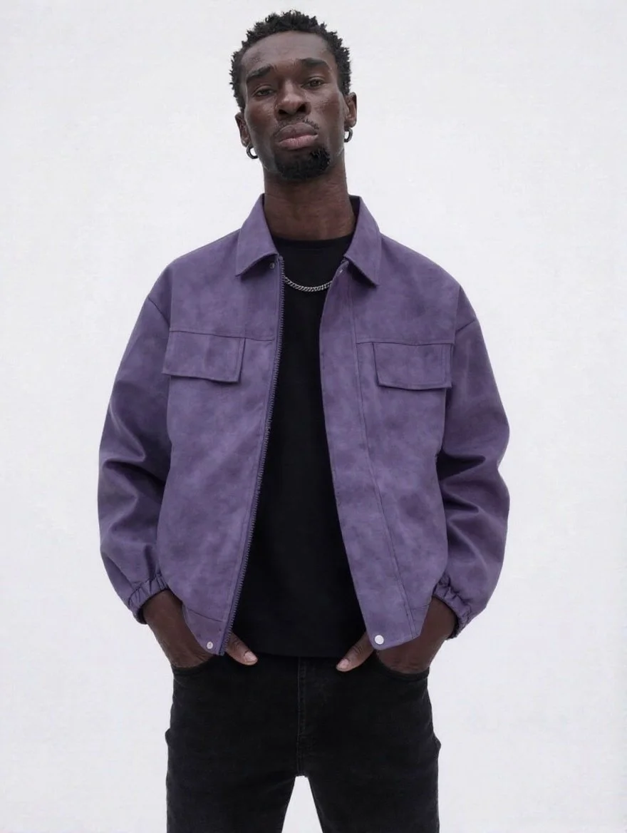 Crown Culture — Plum Purple PU Vegan Leather Jacket 012.JPG