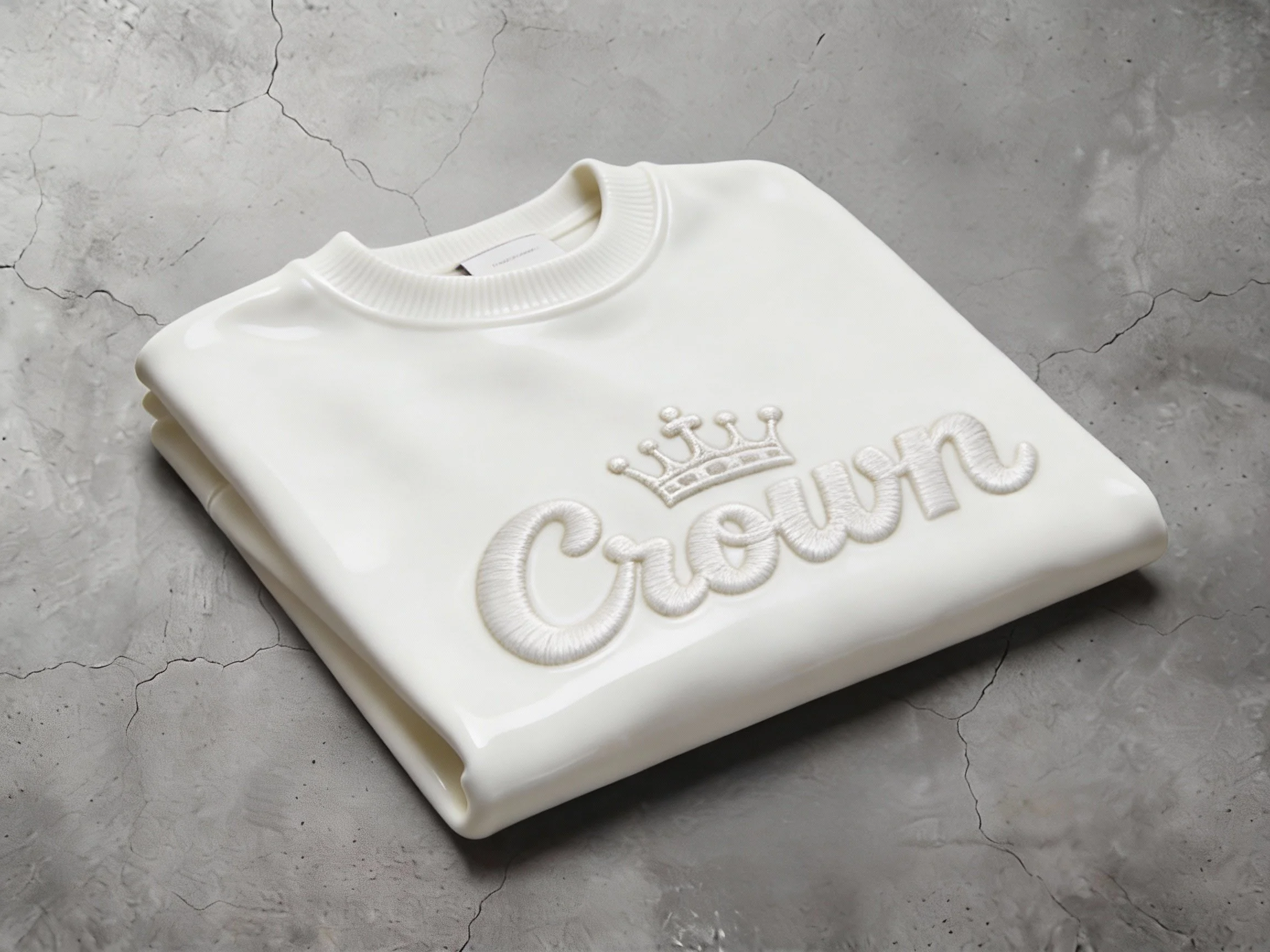 Crown Culture Essential Crewneck Sweater Porcelain 003.JPG