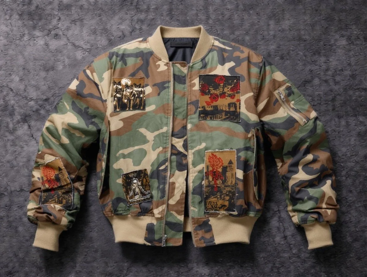 Crown Culture Army Patchwork Bomber Jacket 007.JPG