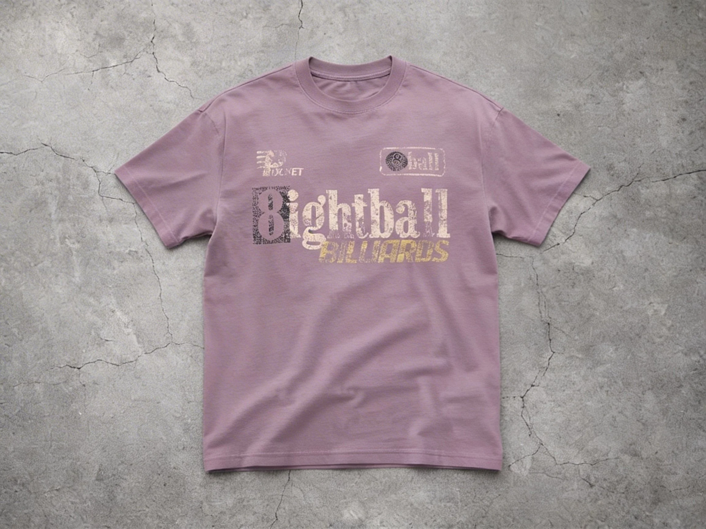 Crown Culture Mauve Eightball Billiards Tee
