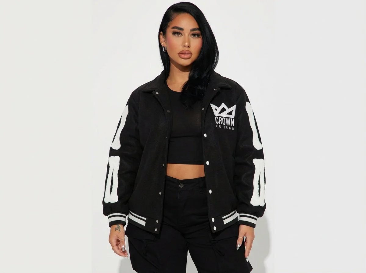 Crown Culture Bone Sleeve Varsity Jacket 005.JPG