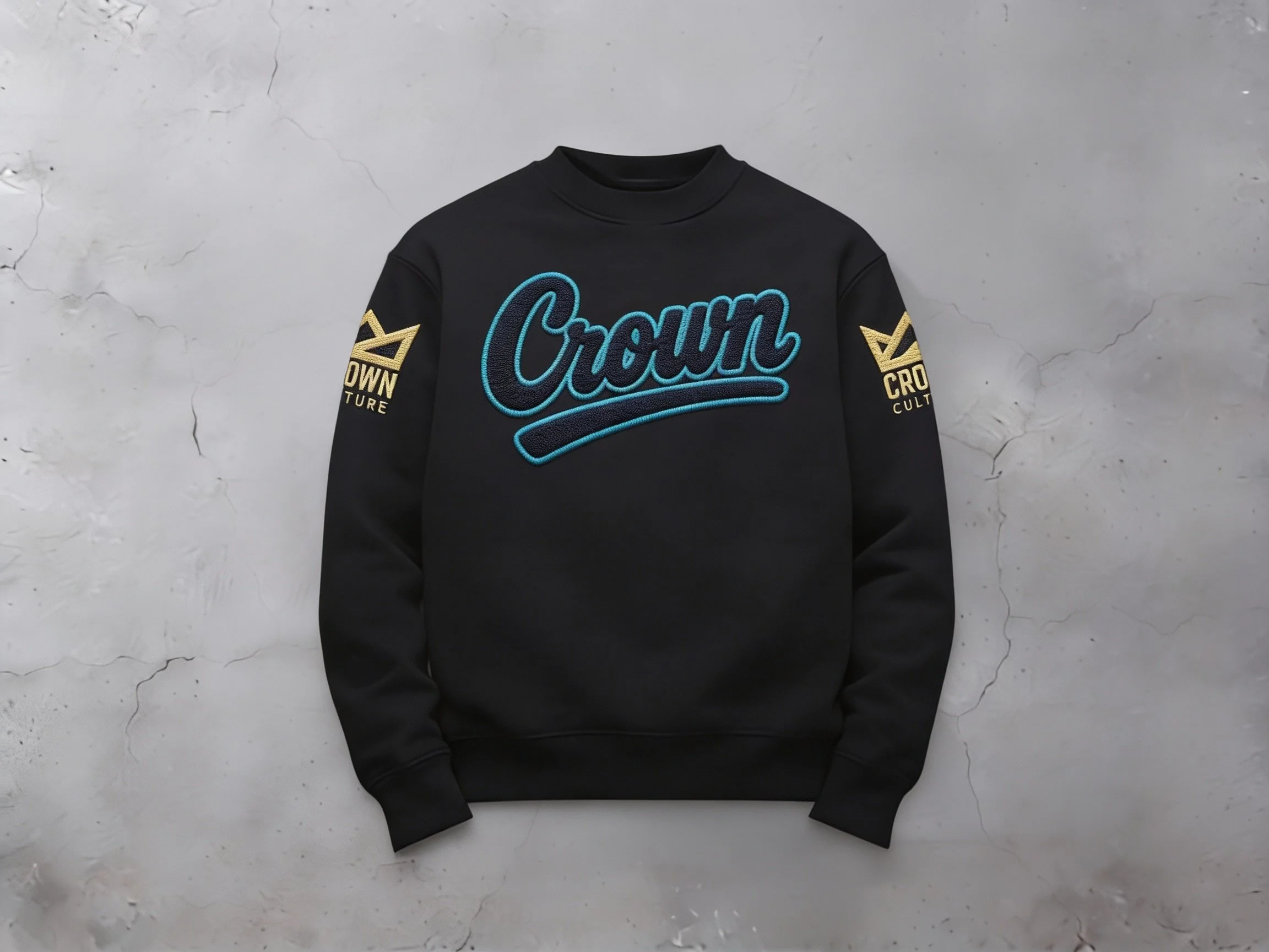 Crown Culture Premium Crewneck Sweater Gamma Blue