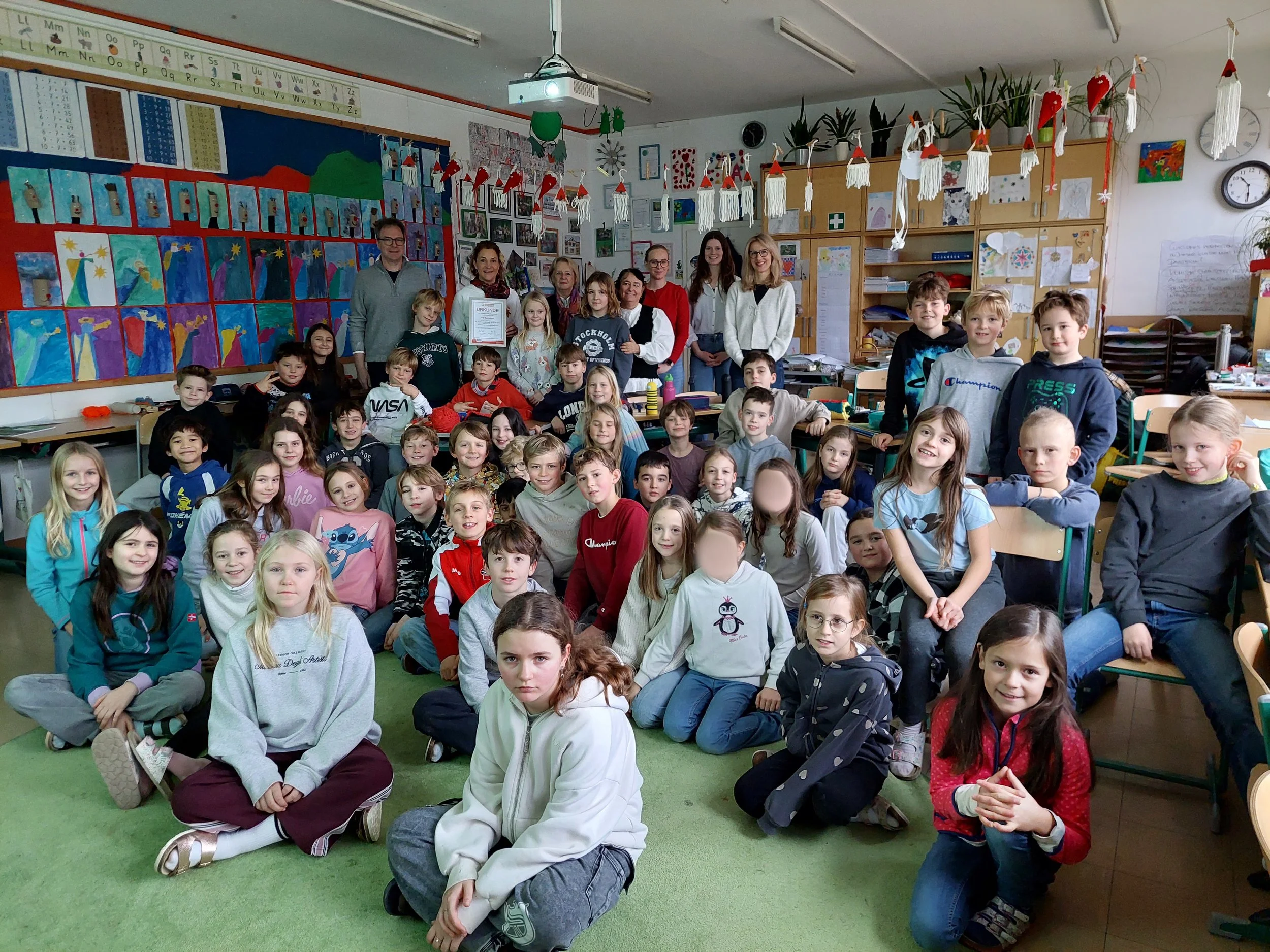 Die Leukämiehilfe zu Besuch an der VS Mariatrost