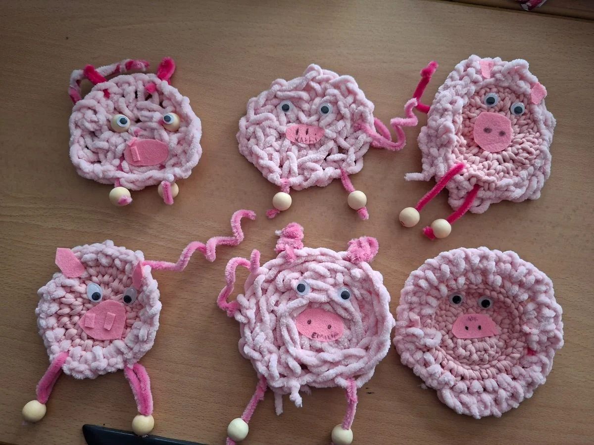 Glücksschweinchen zu Neujahr