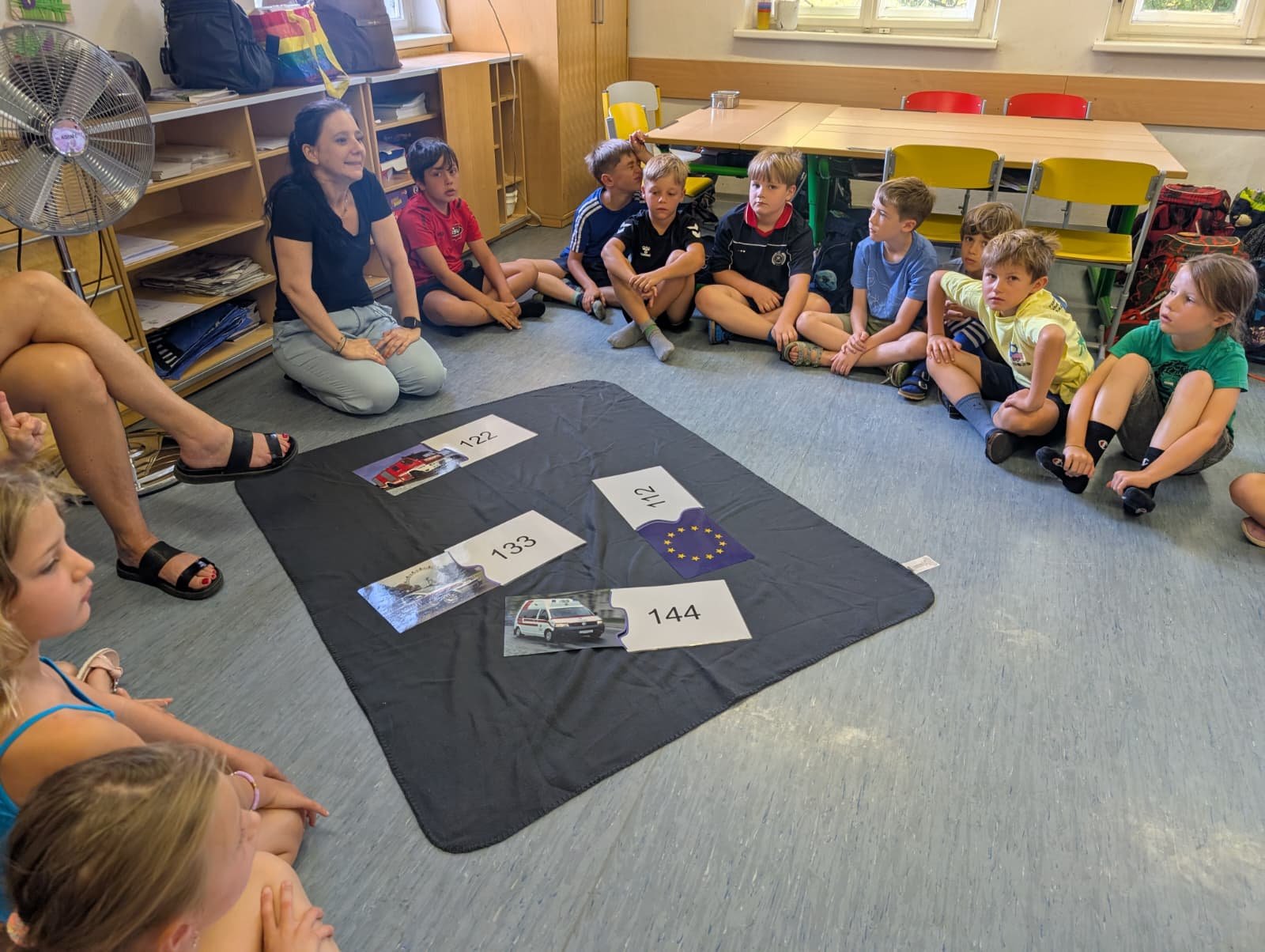 1. Klassen: Erste Hilfe-Kurs