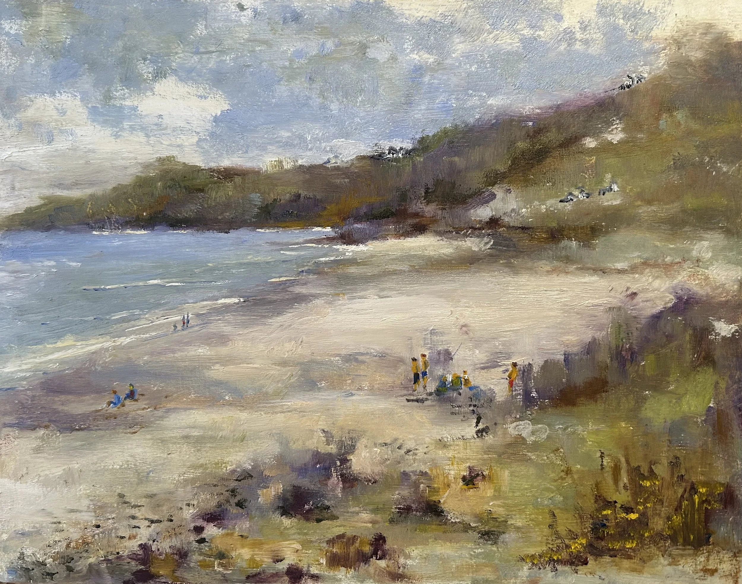 Fun on the beach 
£130
16"x20"
oils