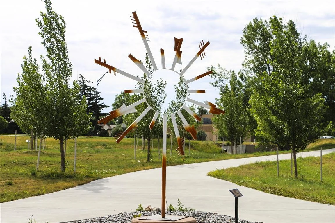 NW SUN - 10' X 8' X 1' MILD STEEL PAINTED