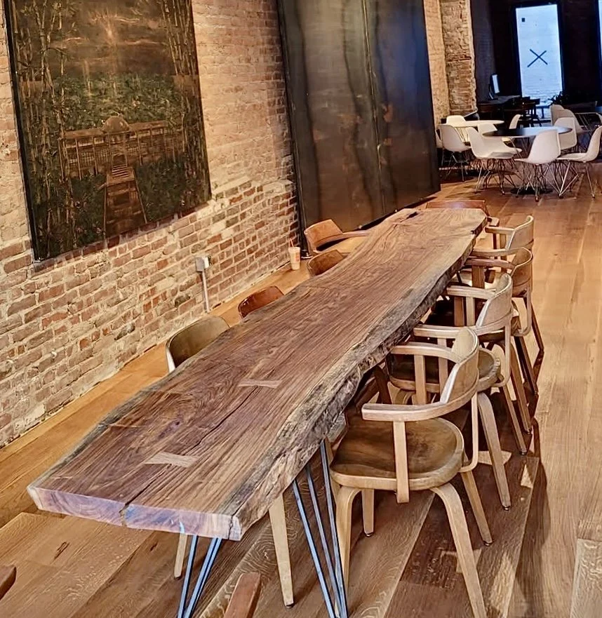 Custom Live Edge Solid Wood Table