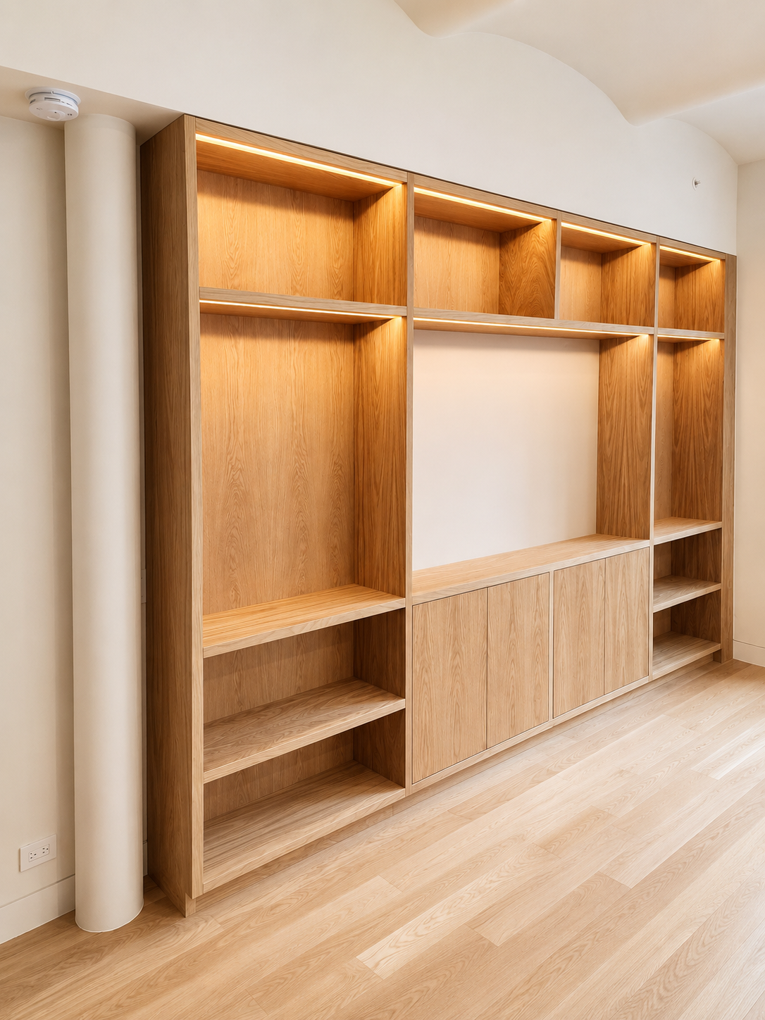 Custom Built-In Storage & Display Cabinet System