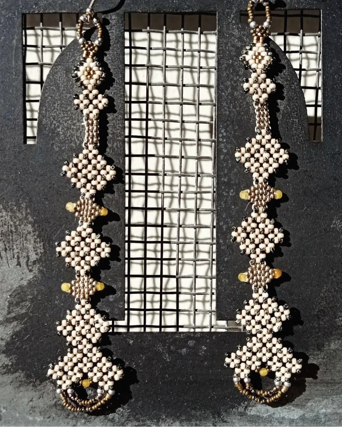 Long Geometric Earrings