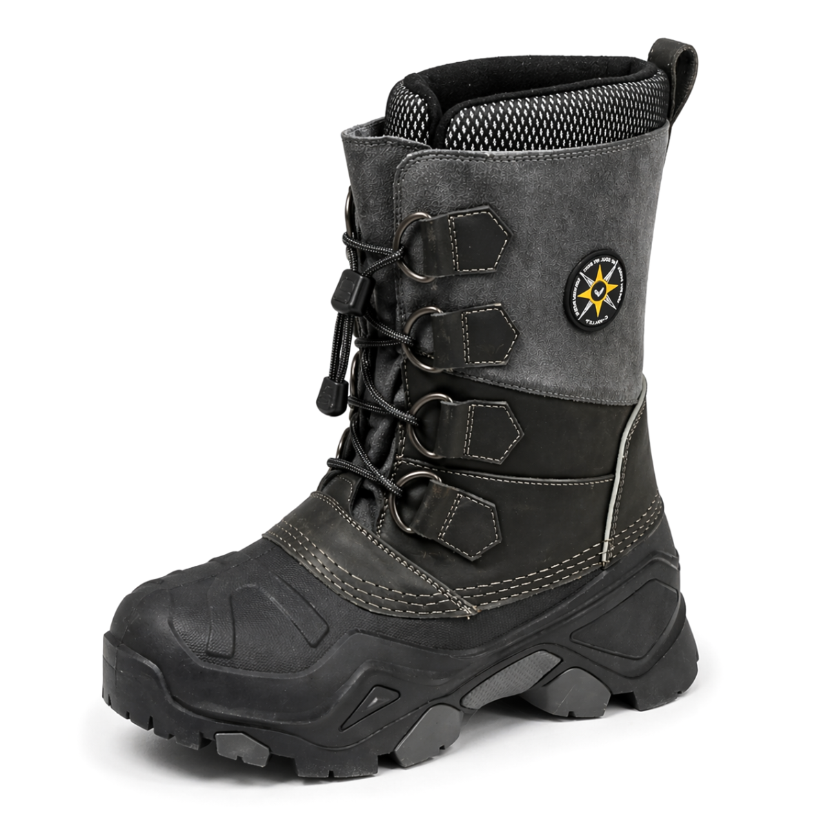 Men’s Winter Boots Warm Insulated Lining Water-Resistant Snow Boots with Anti-Slip Rubber Outsole