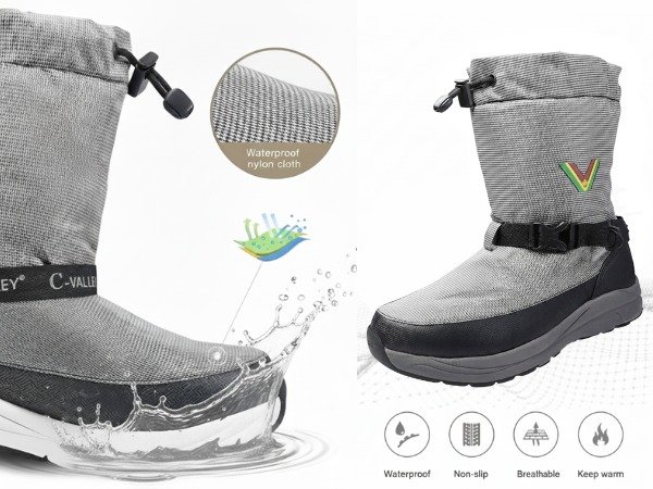 Stay dry, stay warm, stay unstoppable ❄️
These lightweight waterproof boots are built to handle slush, snow, and sudden winter surprises &mdash; all while keeping your steps steady and comfortable.
From daily commutes to snowy weekend adventures, the