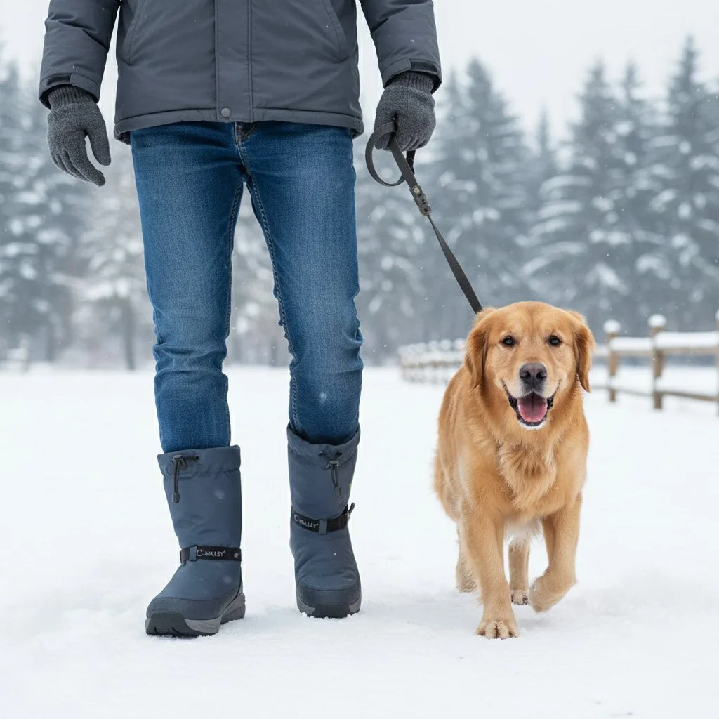 Winter walks made easy ❄️🐕
Waterproof protection, slip-resistant soles, and all-day warmth&mdash;so every snowy step feels effortless.

#WinterWalks #WaterproofBoots #NonSlip #ColdWeatherStyle #SnowDays #DogWalking #CValley