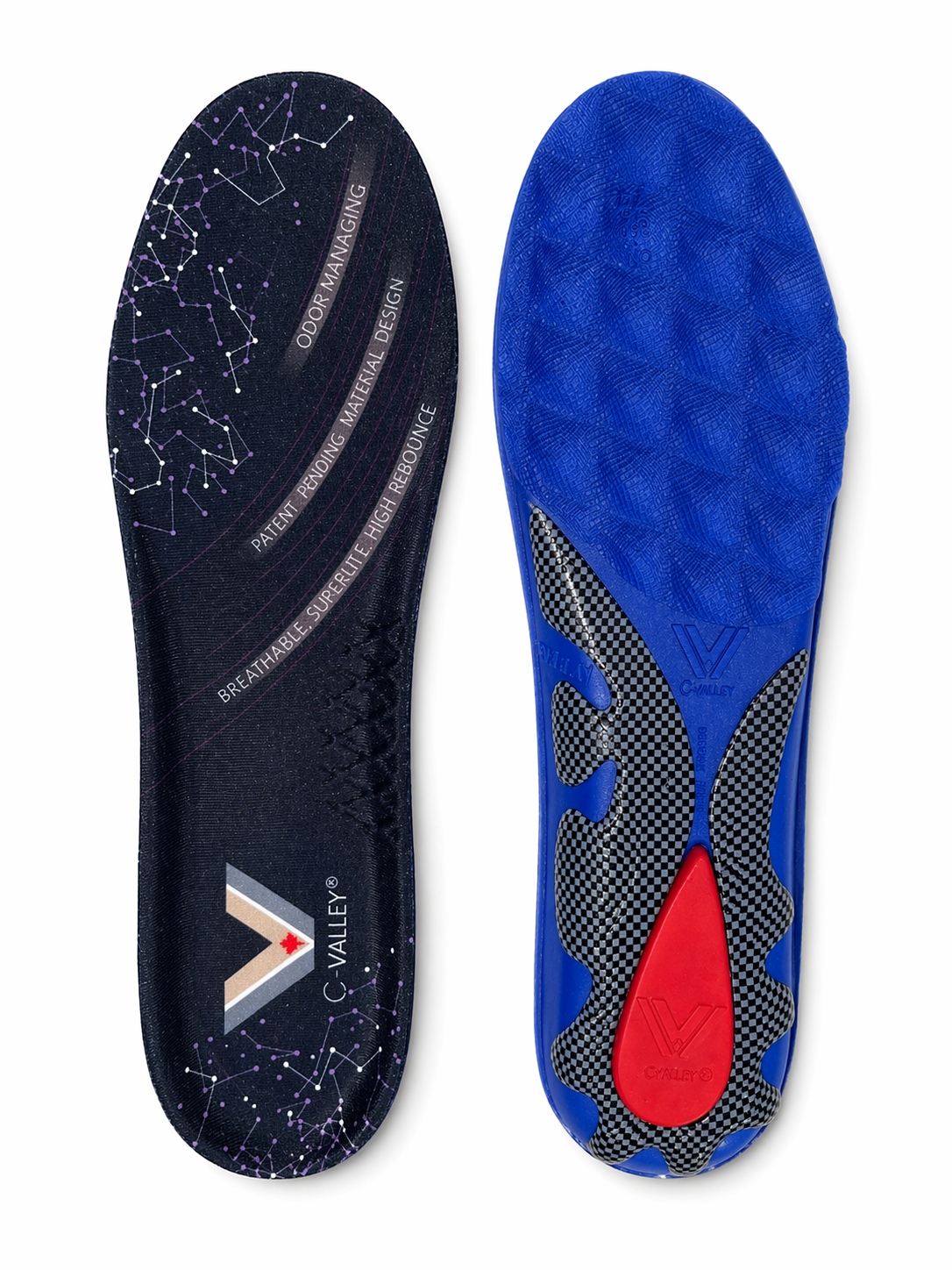 Comfort Insoles for Men & Women Lightweight Breathable Shock Absorption High Rebound Cushioning Insoles