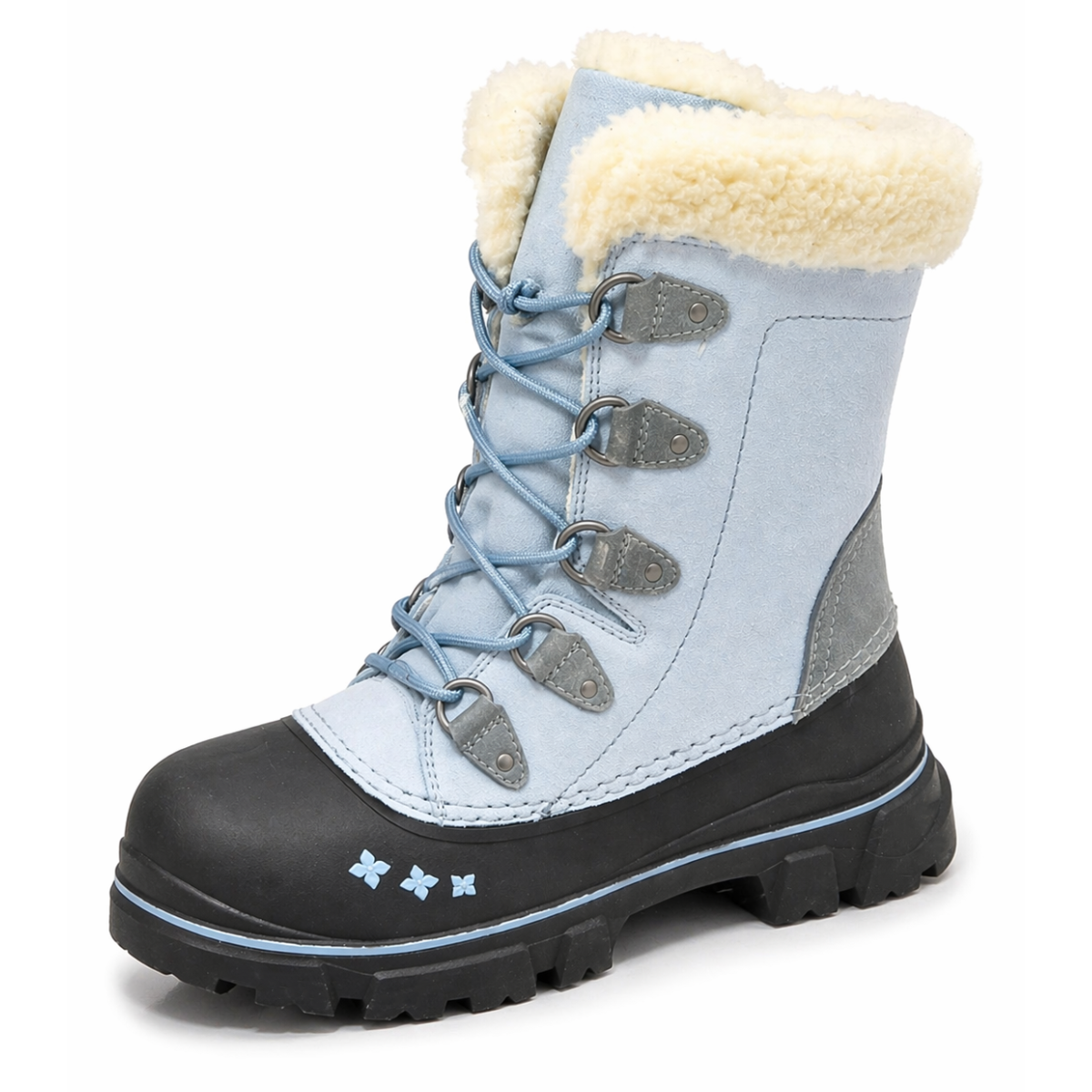 Women's Winter Lightweight Boots Waterproof Anti-Slip Mid Calf Outdoor Snow Boots
