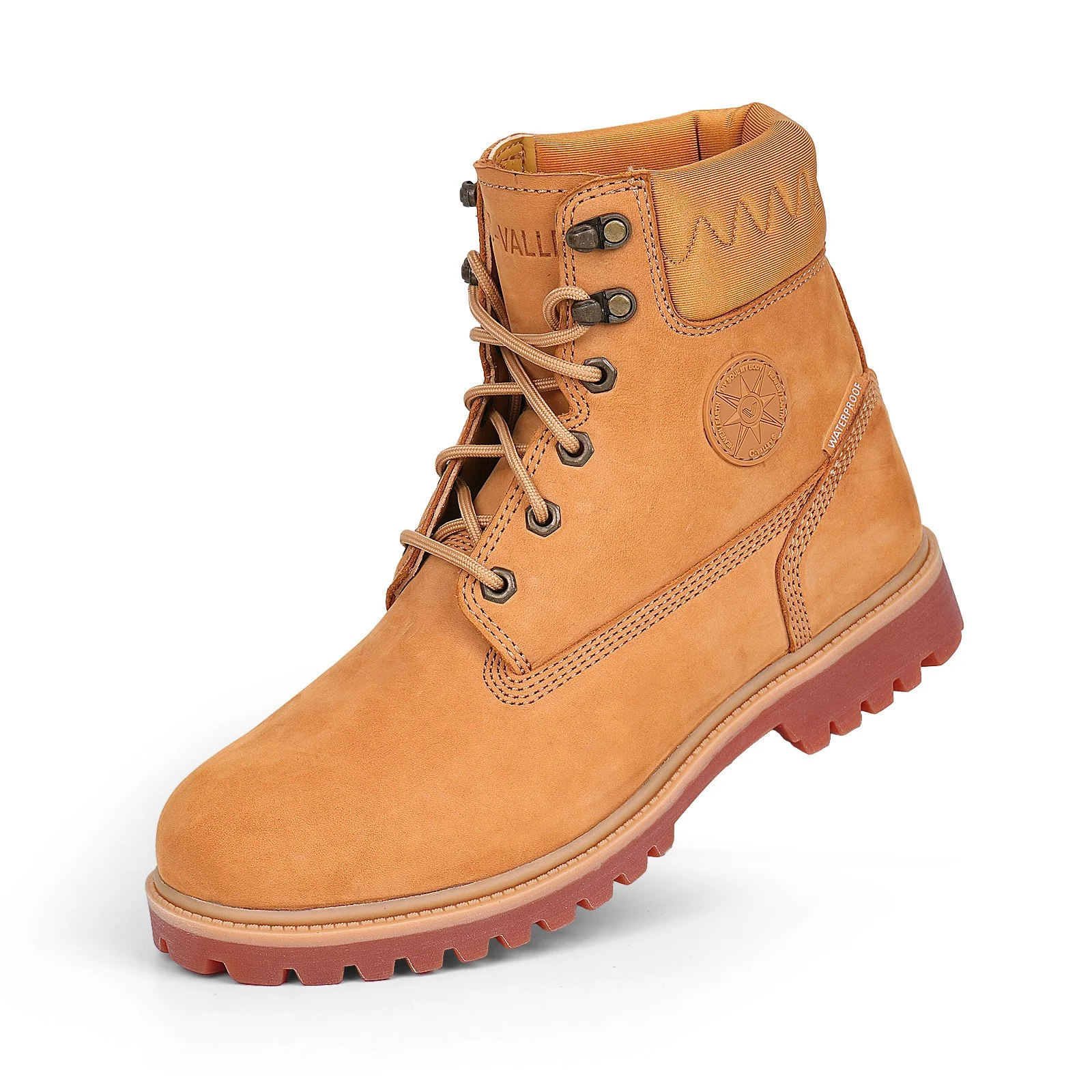 Men’s premium genuine leather waterproof slip-resistant outdoor construction work boots