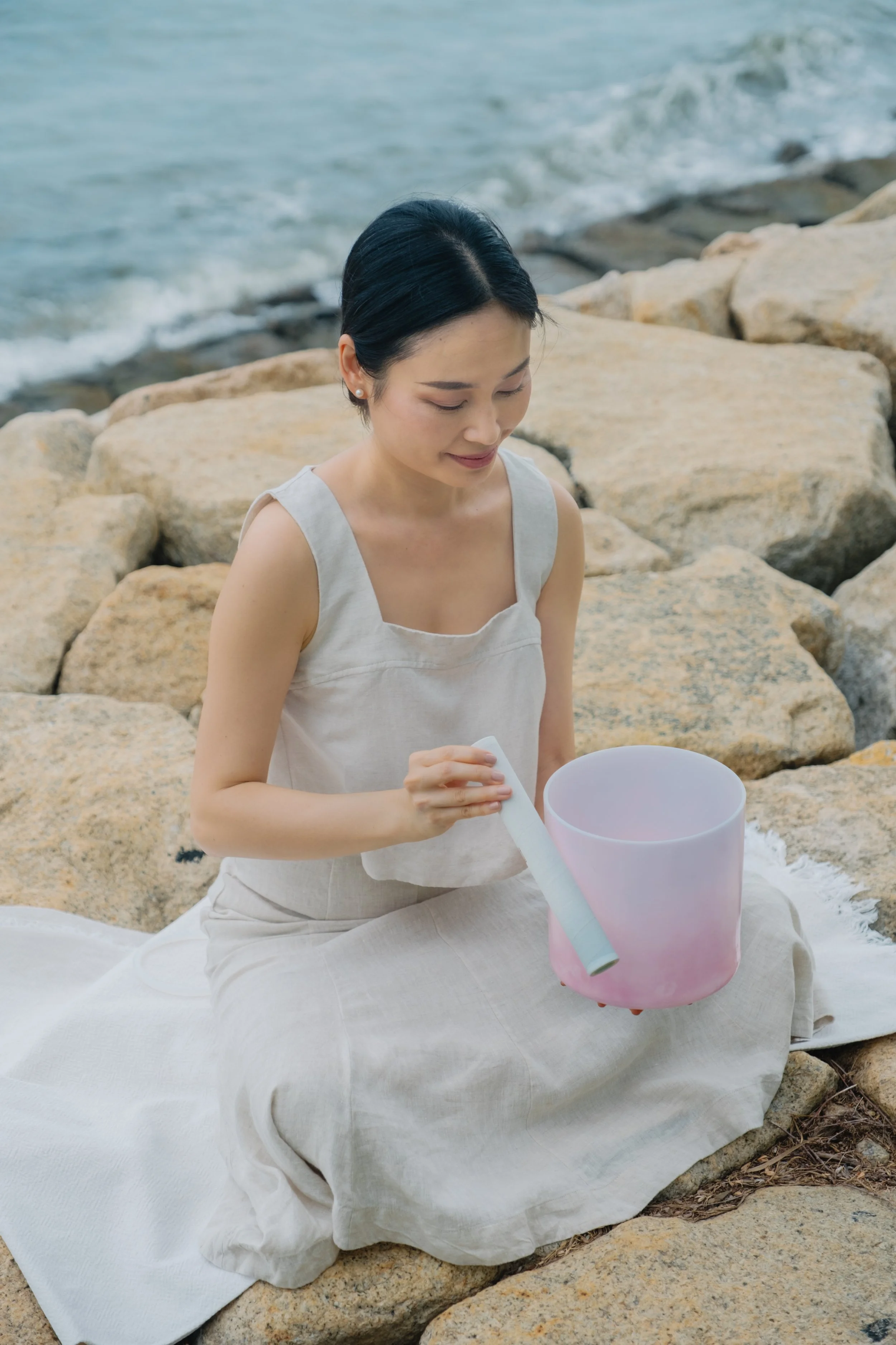 Restore Intuition and Sound Universe Hong Kong Crystal Tones Alchemy Crystal Singing Bowls with Sheryl Lee