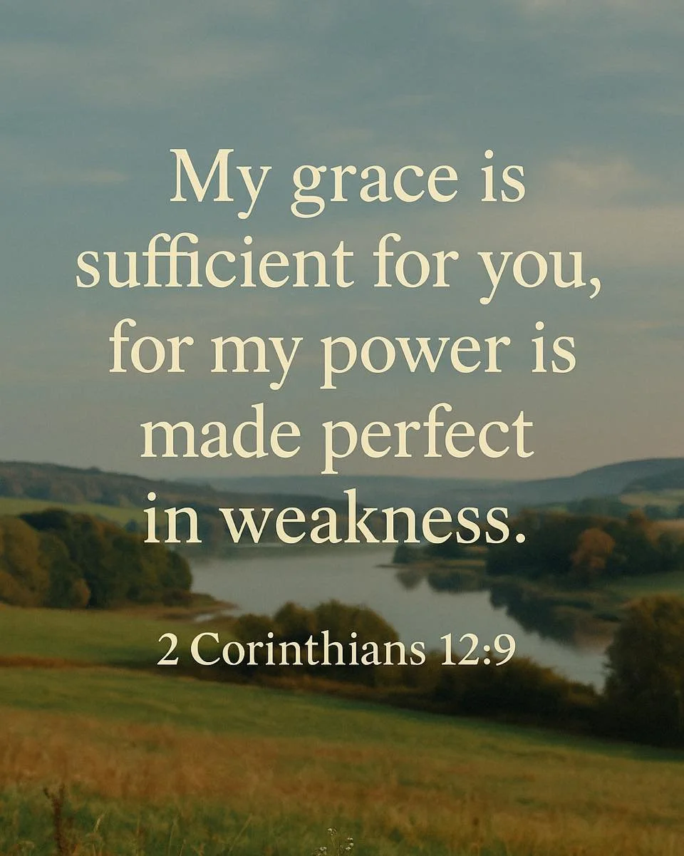 The moments we feel least capable are often the very moments God is most present. His power is made perfect in weakness.