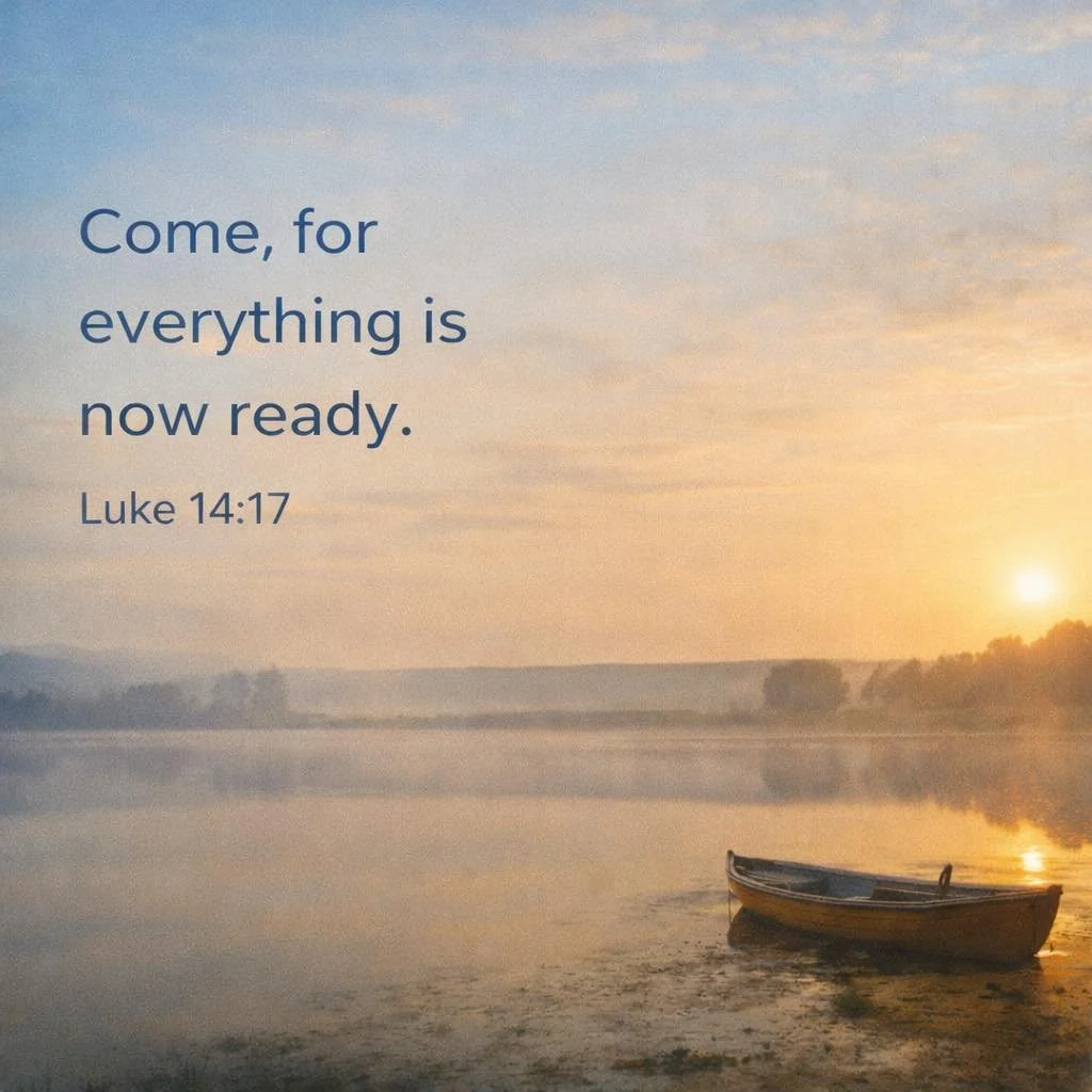 In this parable, Jesus speaks of a generous invitation.

Some chose property.
Some chose work.
Some chose comfort.

All had excuses.

The invitation of the kingdom still stands. It calls for humility and sacrifice.

This message is for everyone.
Wher