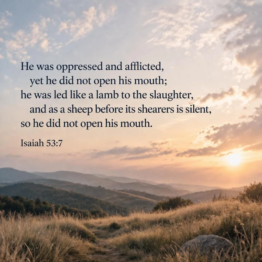 Jesus stood silent.
Before Pilate.
Before Herod.
Before the crowd.

He did not defend Himself.
Because He stood in our place.

&ldquo;Like a lamb led to the slaughter&hellip;
so he did not open his mouth.&rdquo;
Isaiah 53:7

The innocent stood for th