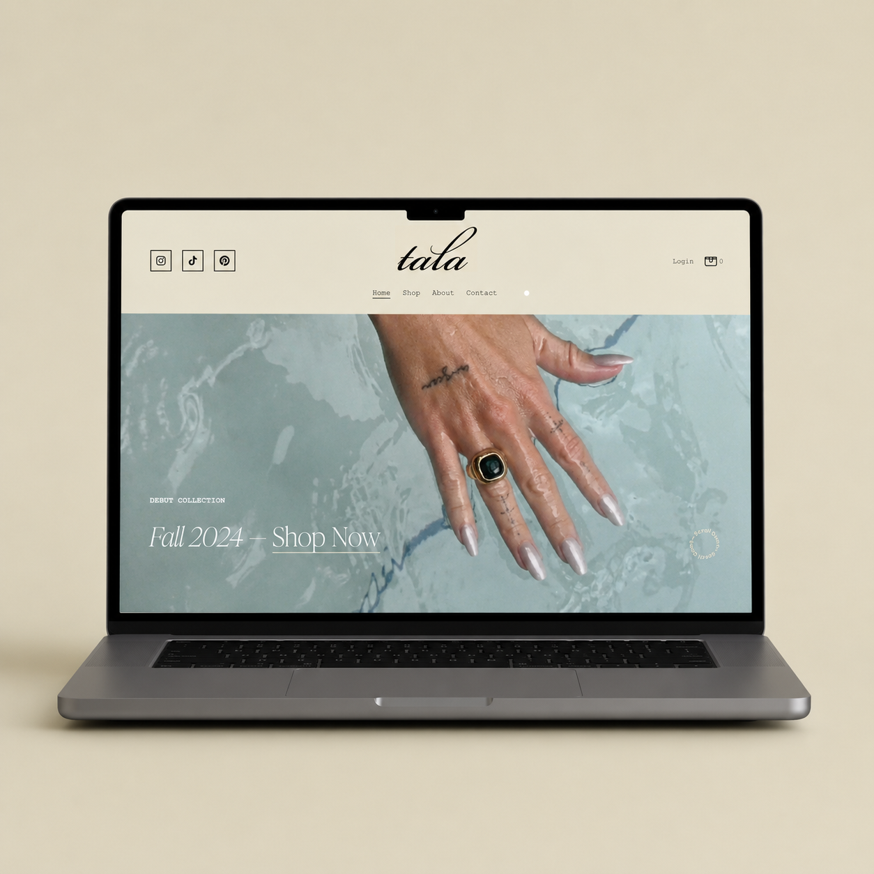 Website design for e-commerce