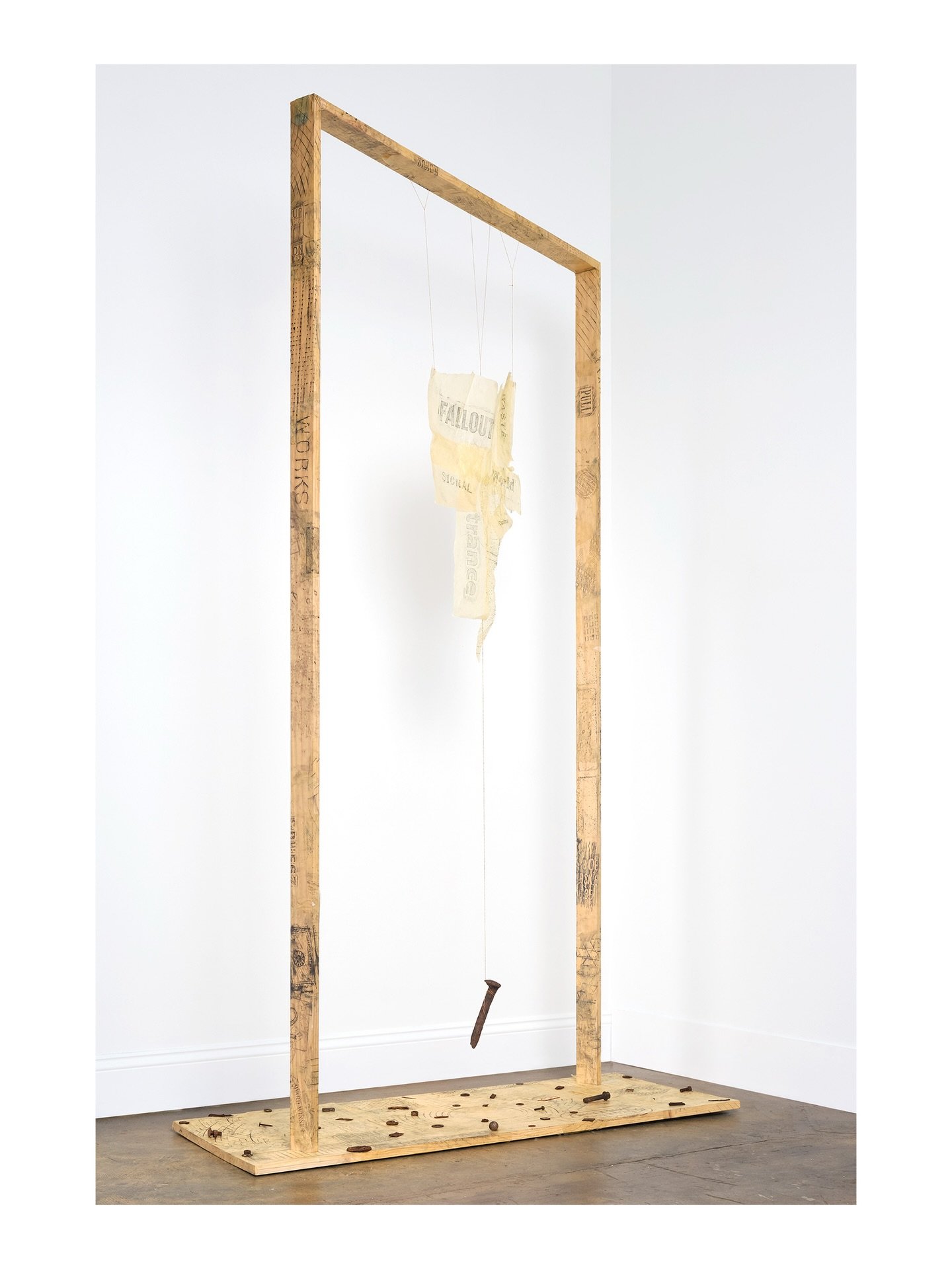 &lsquo;Where You Never Aren&rsquo;t&rsquo; (2025)
Wood, Paper, Graphite, Thread, Metal, and Rust

Come see this sculpture on Saturday, January 17th from 2-5pm at the closing reception for &lsquo;TOTAL TRANSPARENCY&rsquo; at @losostudios. Many of our 