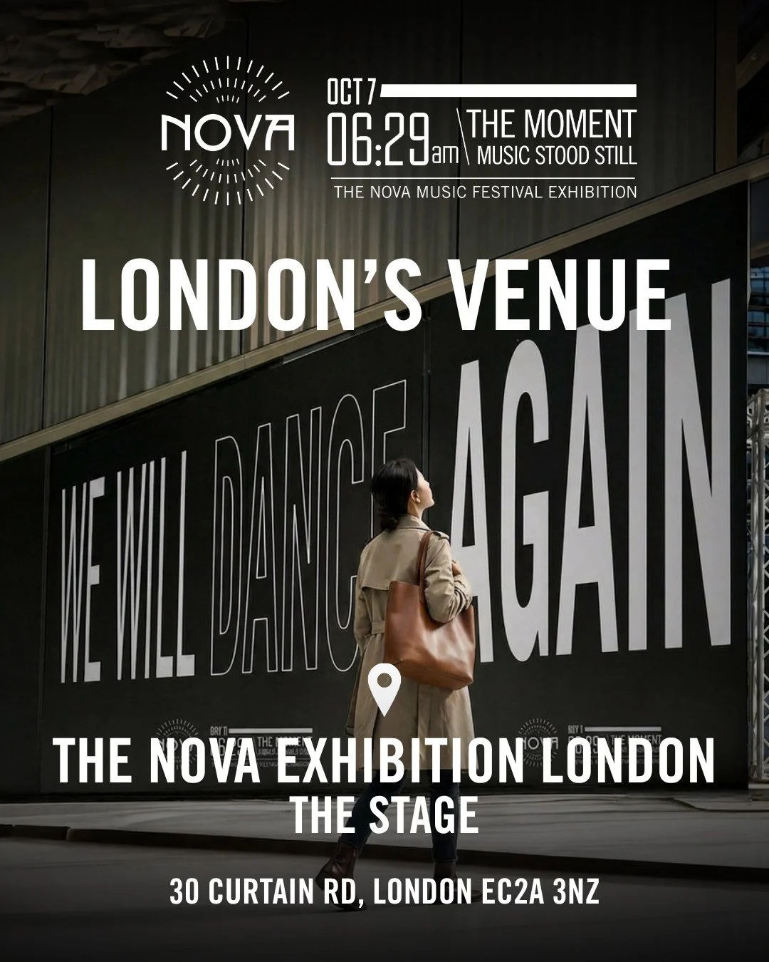 Where music, memory and history meet.

We&rsquo;re honoured to announce that the London edition of The Nova Exhibition London will be hosted at: 
📍 30 Curtain Rd, London EC2A 3NZ

Walk down the alleyway at the side of The Horse &amp; Groom pub, foll