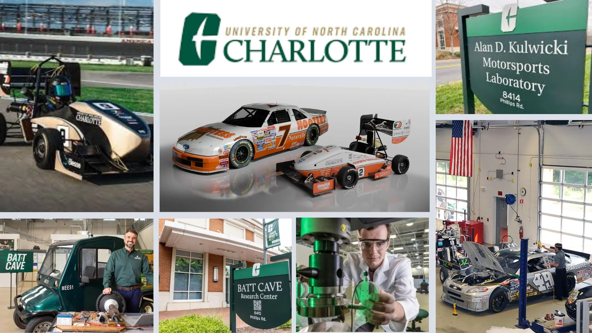 Facility Tour! 
Join the SAE Carolina section for a tour of UNC Charlotte's Kulwicki Motorsports Laboratory and the new BATT CAVE facility on Friday, October 17, 2025 from 3-5pm.
There are a limited number of spots available for the tour.  Cost is