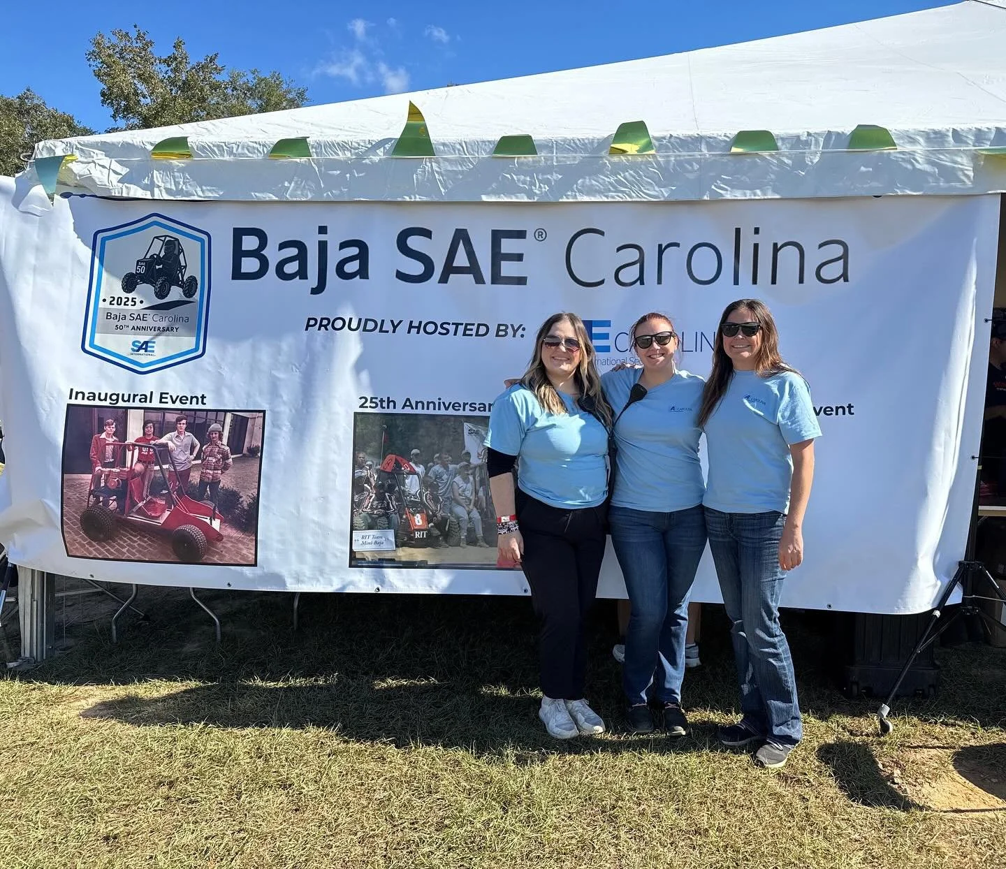 At the Baja SAE Carolina event this weekend? Be sure to take a picture in front of our banner located at the sponsor tent, and tag us like a few members of our board! #sae #baja #societyofautomotiveengineers #bajacarolina