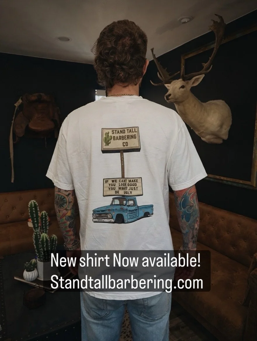 White &amp; Black Available!
You can get it from our shop at Standtallbarbering.com

#ilovestpete #barberinstpete #tampabay #barbershop #supportsmallbusiness