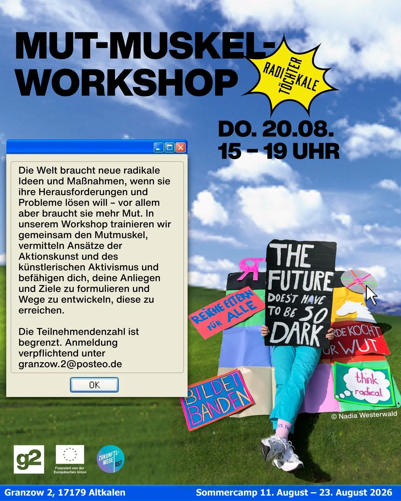 Workshop Werbung für Radikale Töchter Workshop 20.8. 15 - 19 Uhr