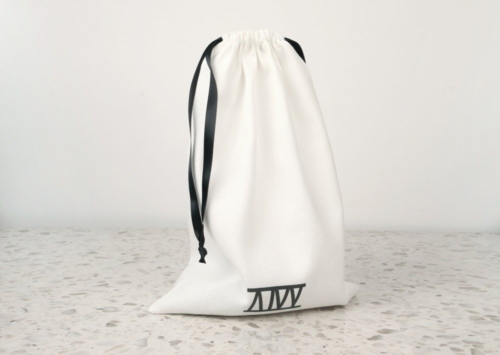 Atticus Ivy Leather Calf Harness in black and brass_bag