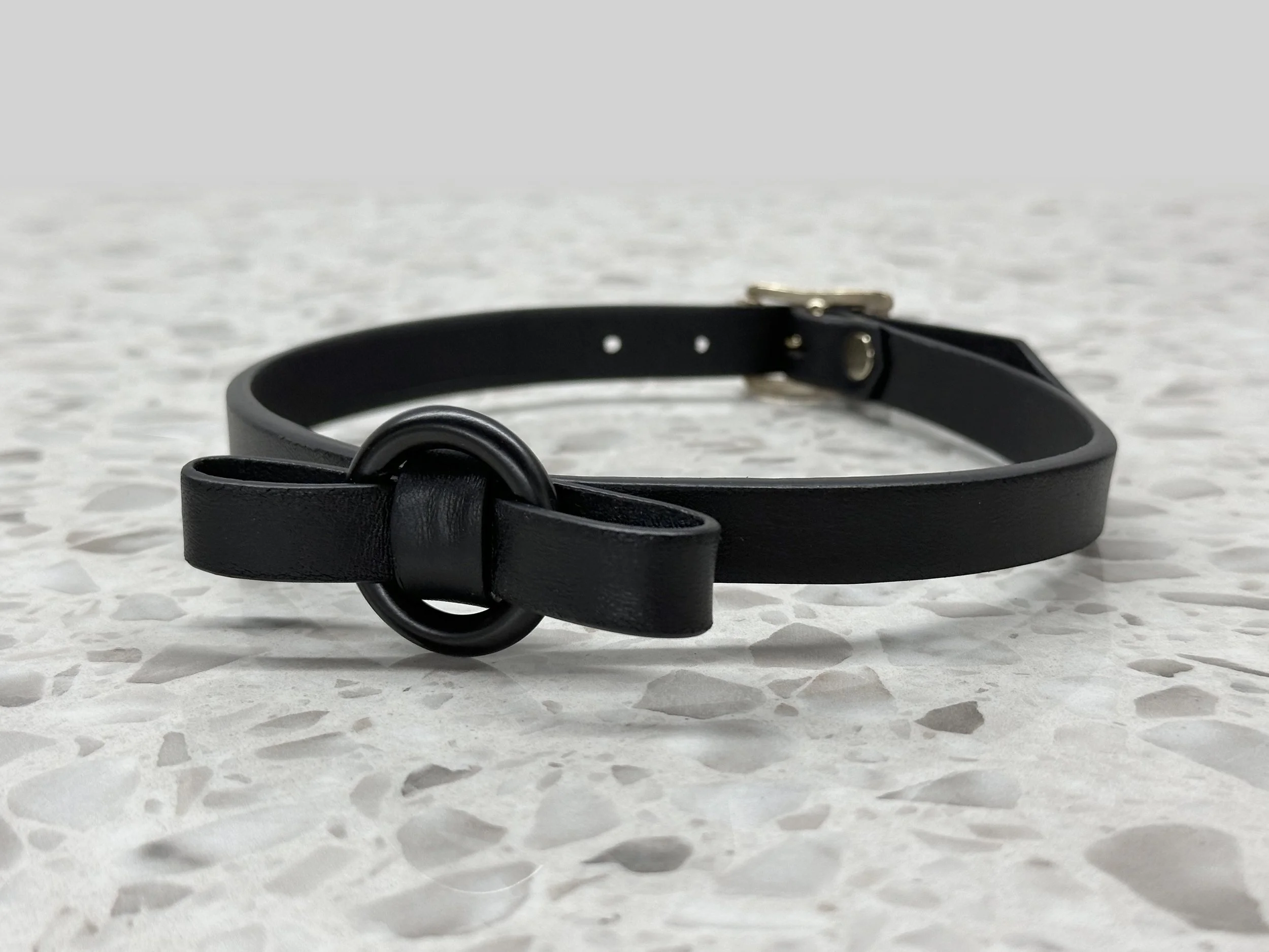 Atticus Ivy Baira black leather bow ring choker_main right.jpg