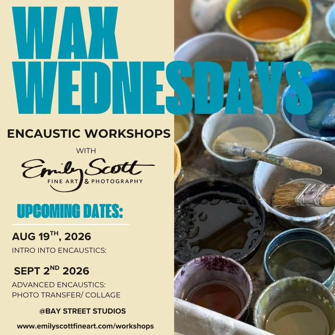 Introducing WAX WEDNESDAYS!

Im so excited to share my new line up of encaustic workshops. 

Starting THIS MONTH, I will be offering an Intro to Encaustic Class AND an intermediate/ advanced class on alternating Wednesdays! 

Now you have 2 opportuni