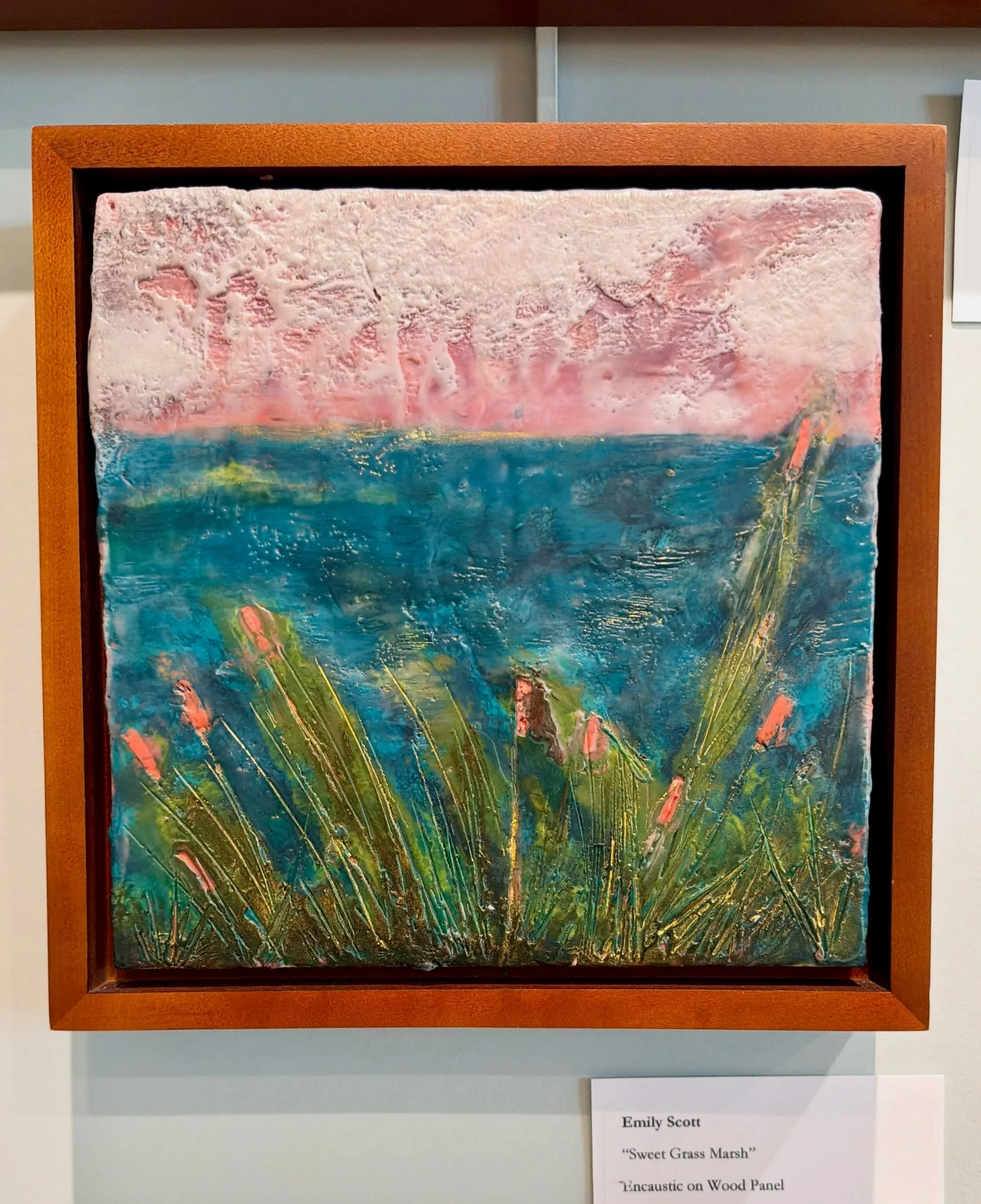 Getting a SOLD message from my favorite gallery owner on a saturday while teaching an encaustic workshop was the cherry on top to the day! I absolutely LOVE creating encaustic works of art and when my work speaks to another human enough for them to i