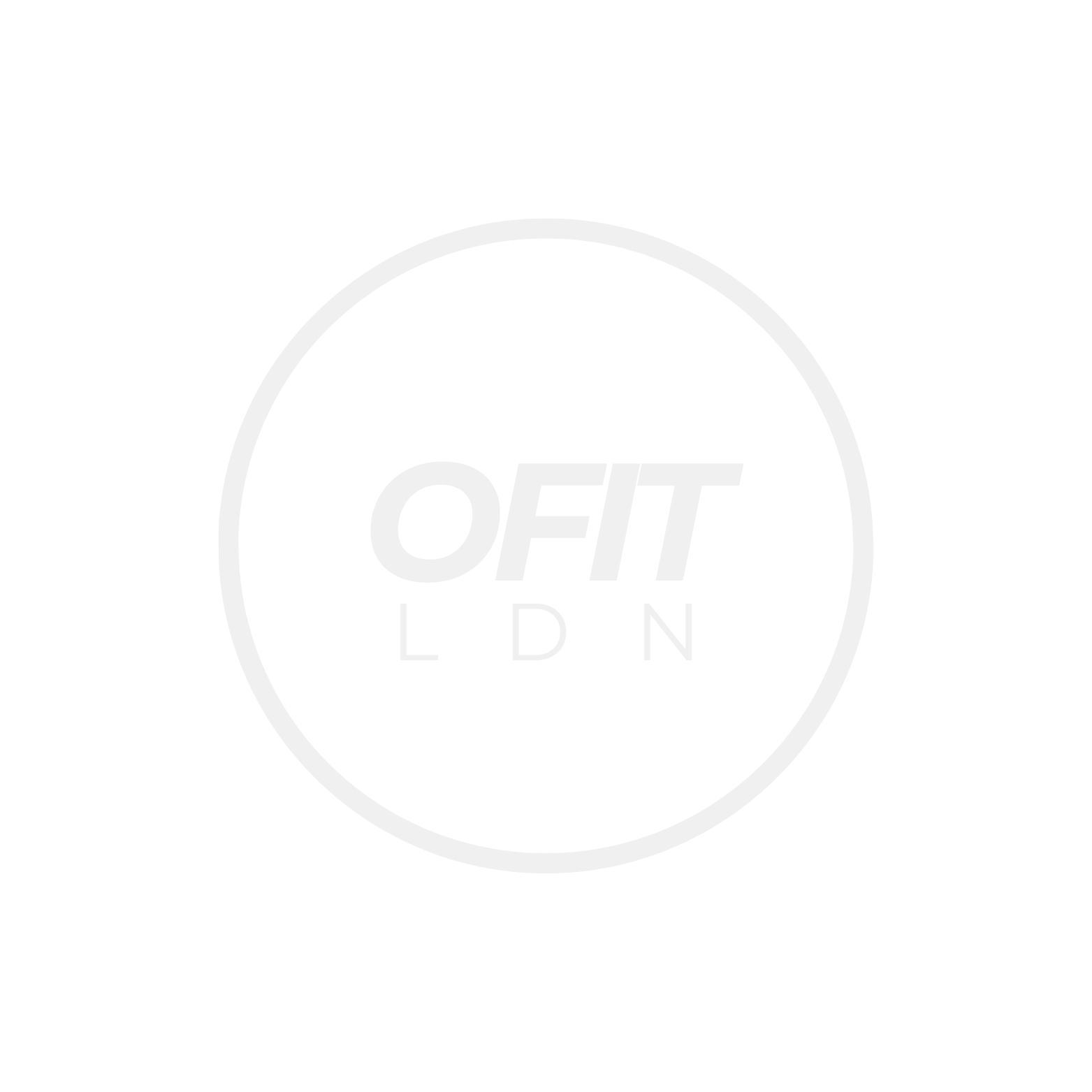 Logo with bold text 'OFF' above smaller text 'LDN', all inside a white-edged circle on a black background.