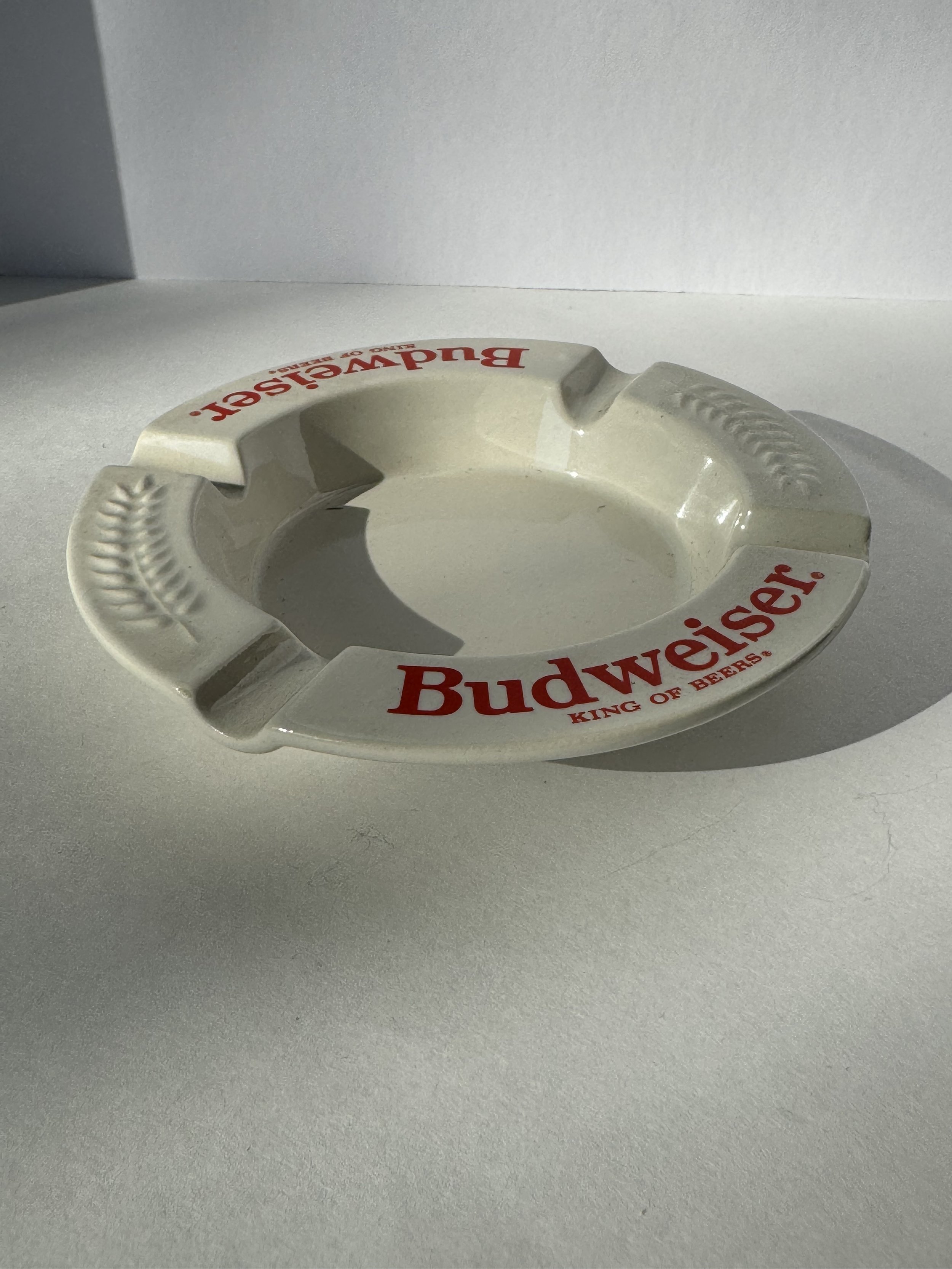 Budweiser Ashtray Heager Pottery