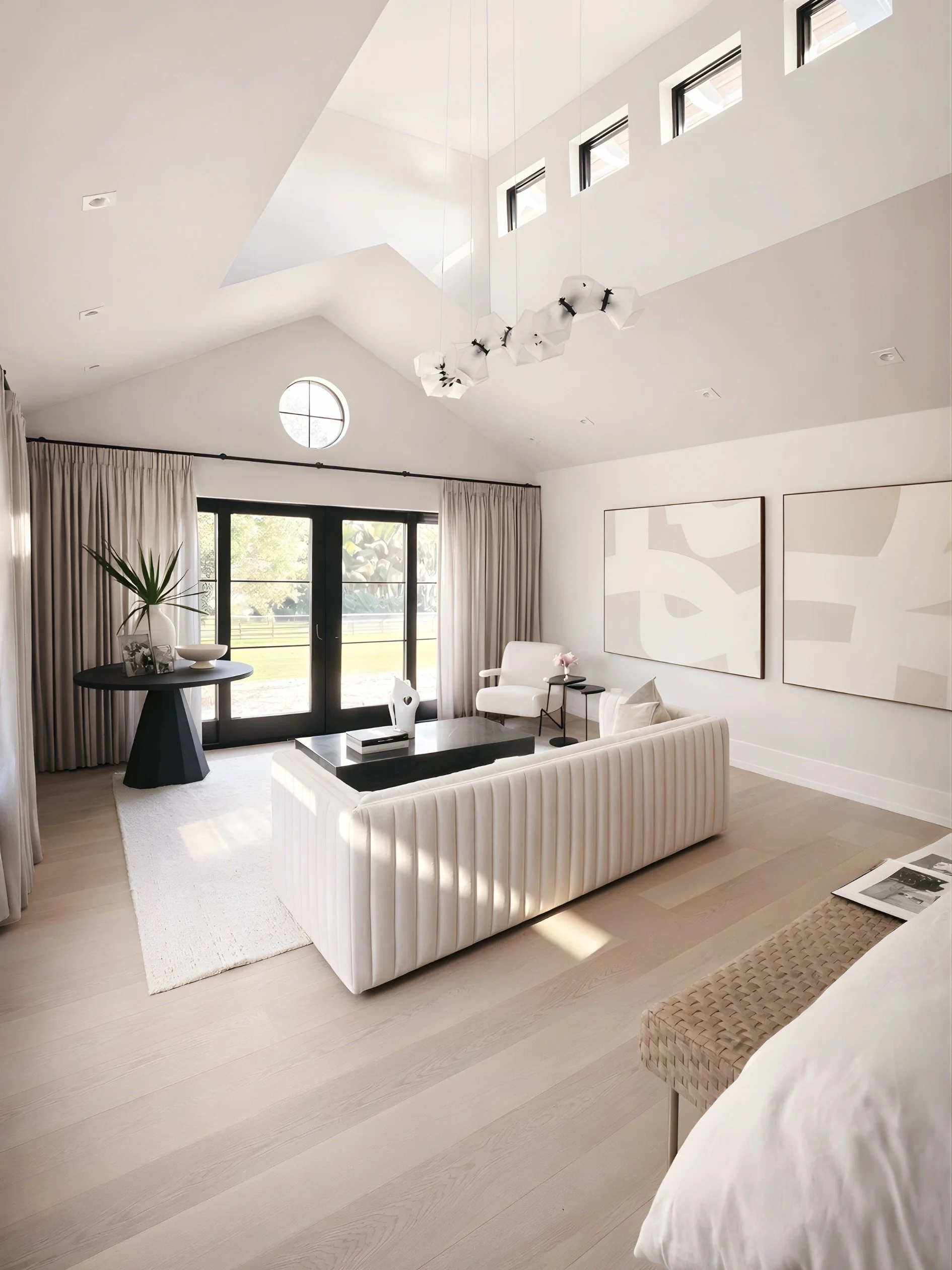 Premium interior paint with a smooth, flawless finish, enhancing the luxurious feel of the living spaces in a high-end Palm Beach home.